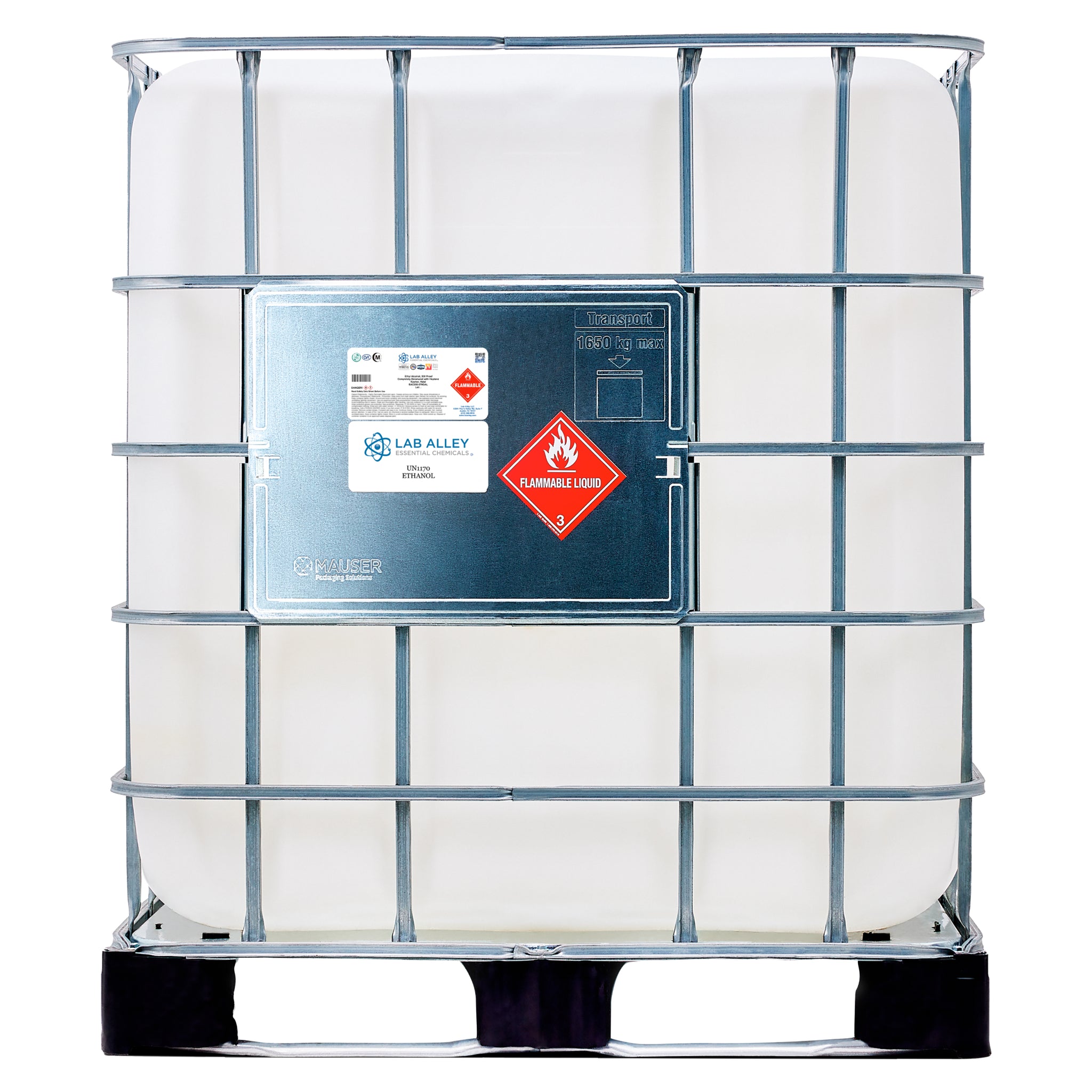 Ethanol 200 Proof (100%) Completely Denatured with Heptane, Kosher, Halal