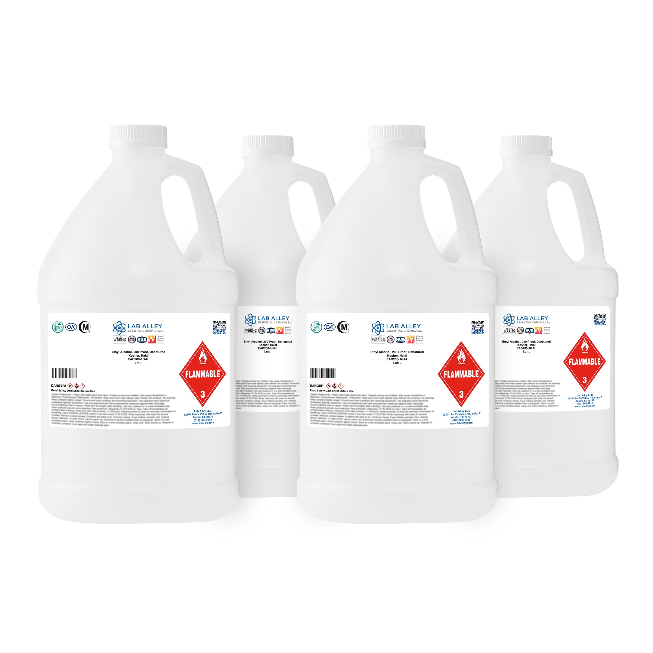 Denatured Ethanol 200 Proof, Kosher, Halal