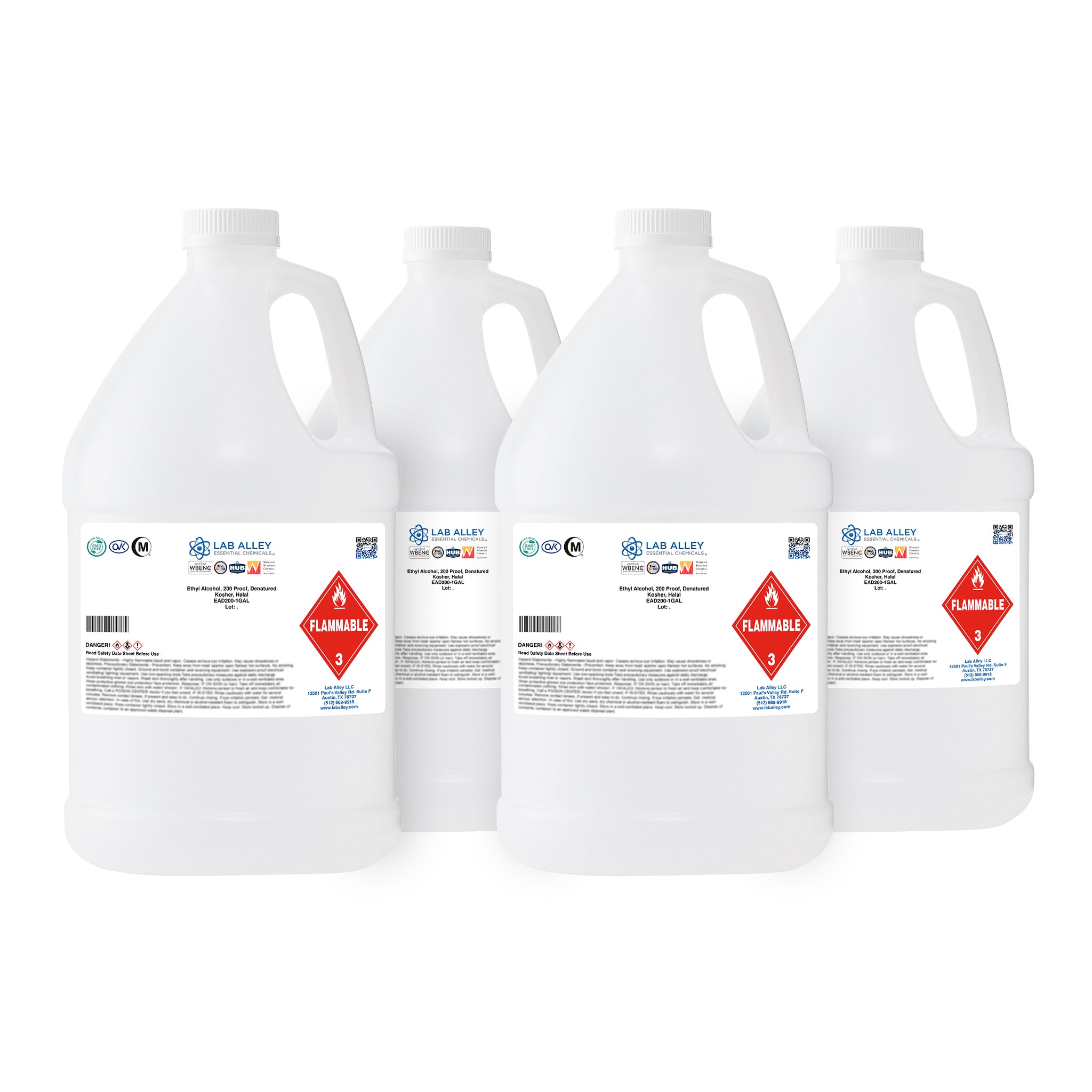 Denatured Ethanol 200 Proof, Kosher, Halal