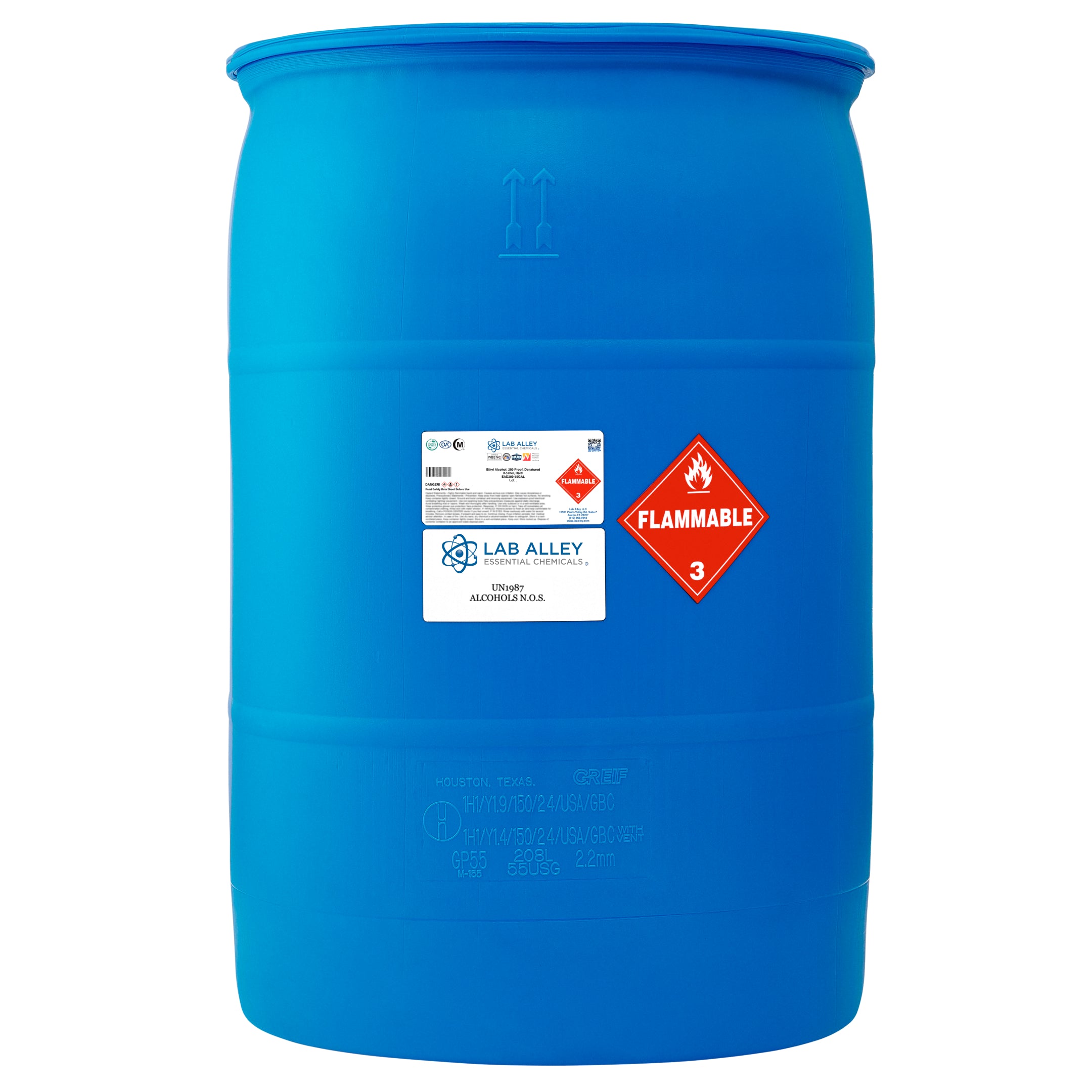 Denatured Ethanol 200 Proof, Kosher, Halal