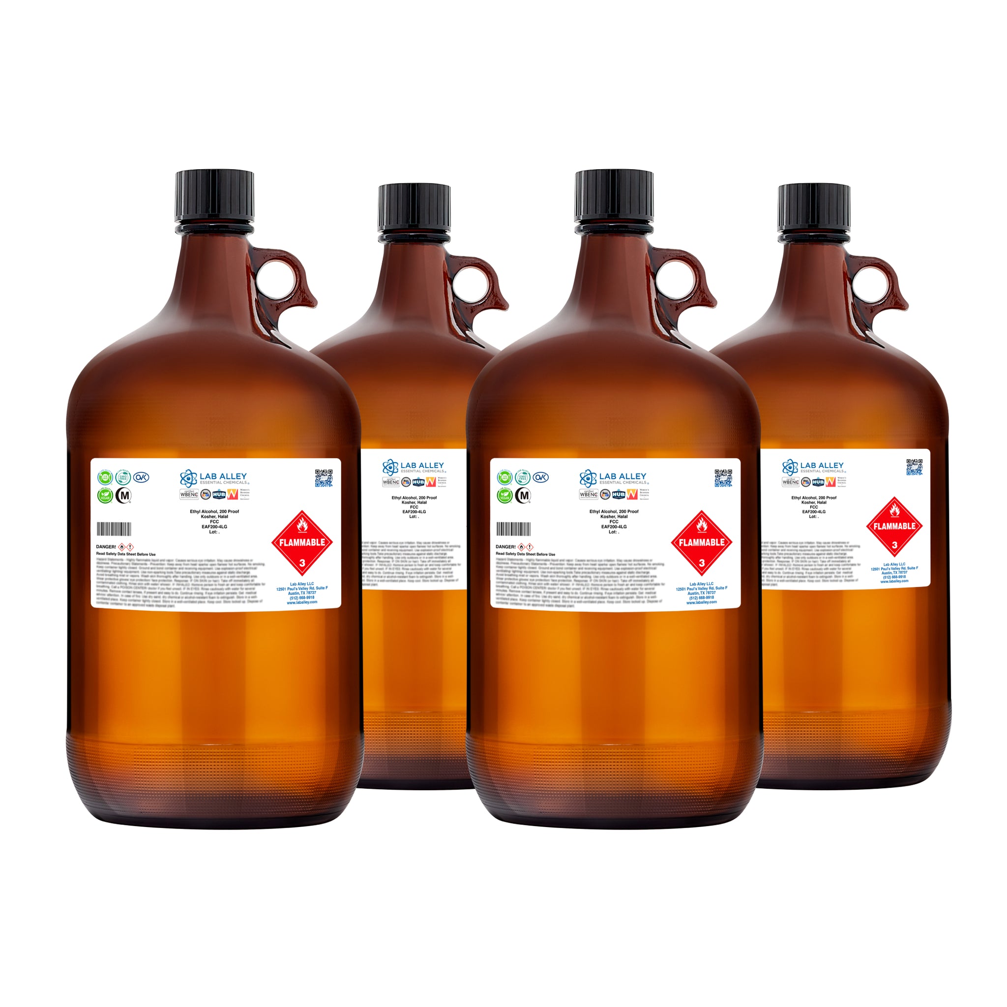 Food Grade Ethanol, 200 Proof, Kosher, Halal