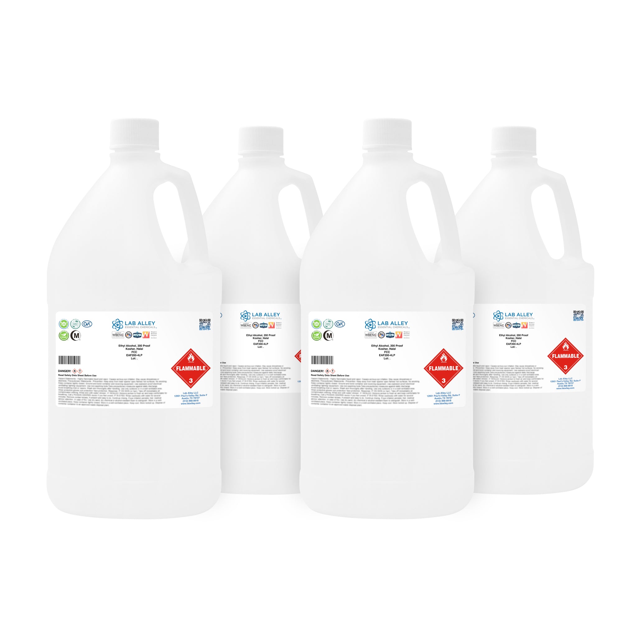 Food Grade Ethanol, 200 Proof, Kosher, Halal