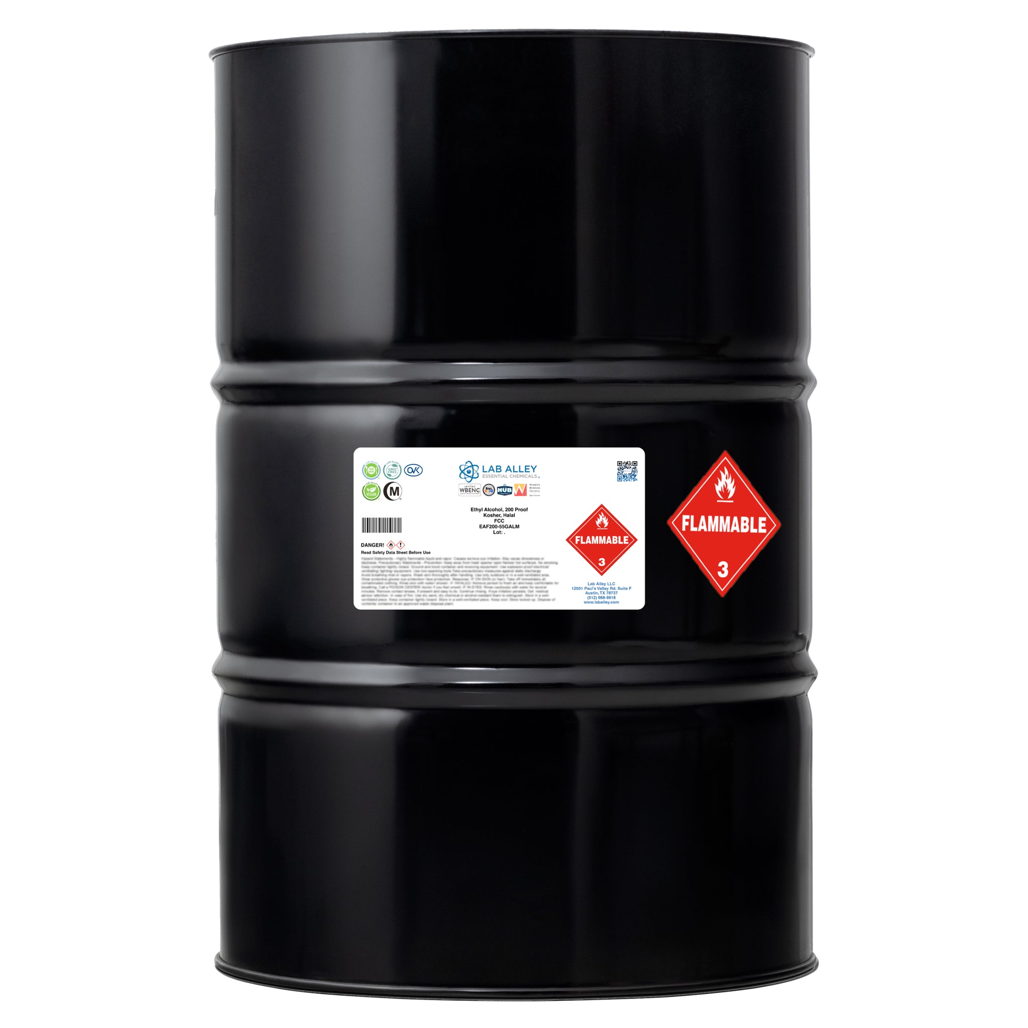 Food Grade Ethanol, 200 Proof, Kosher, Halal