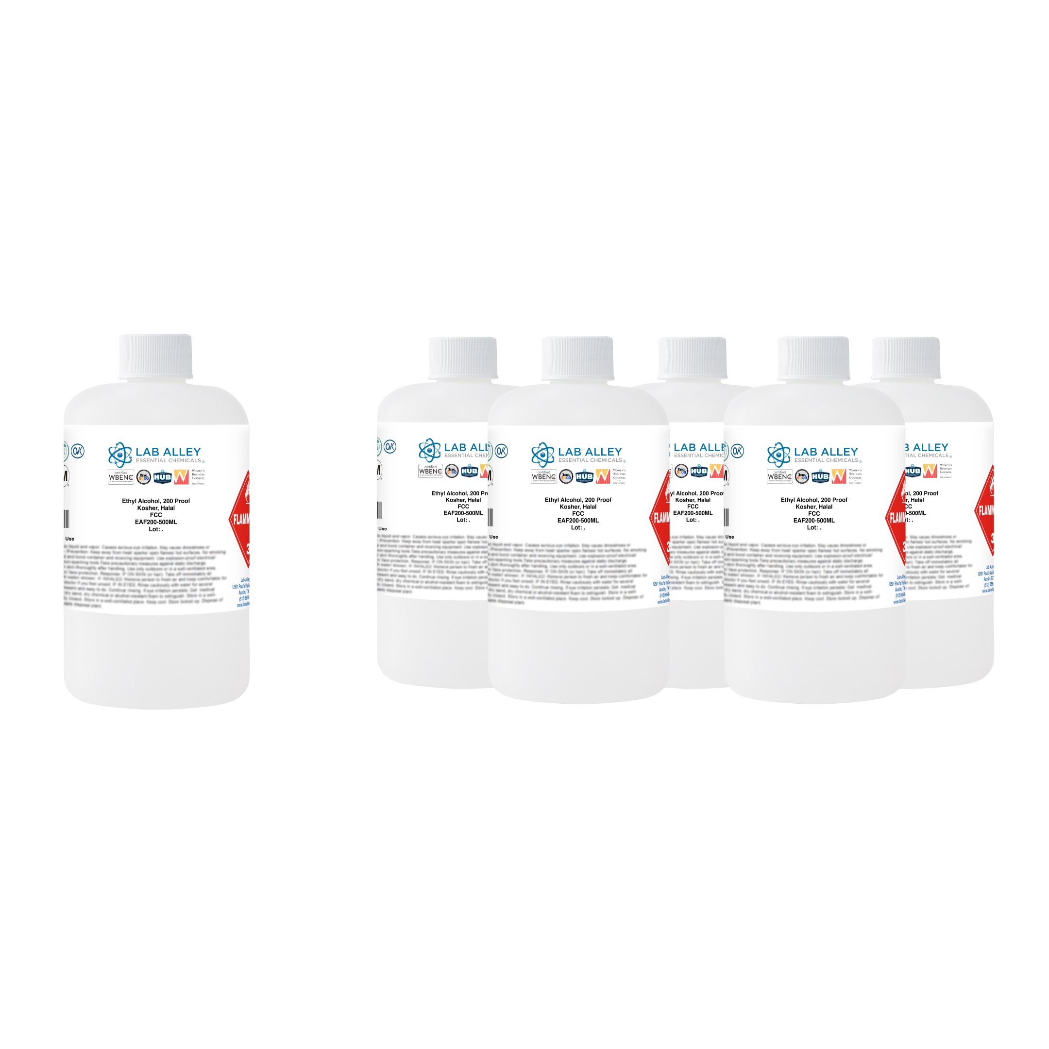 Food Grade Ethanol, 200 Proof, Kosher, Halal