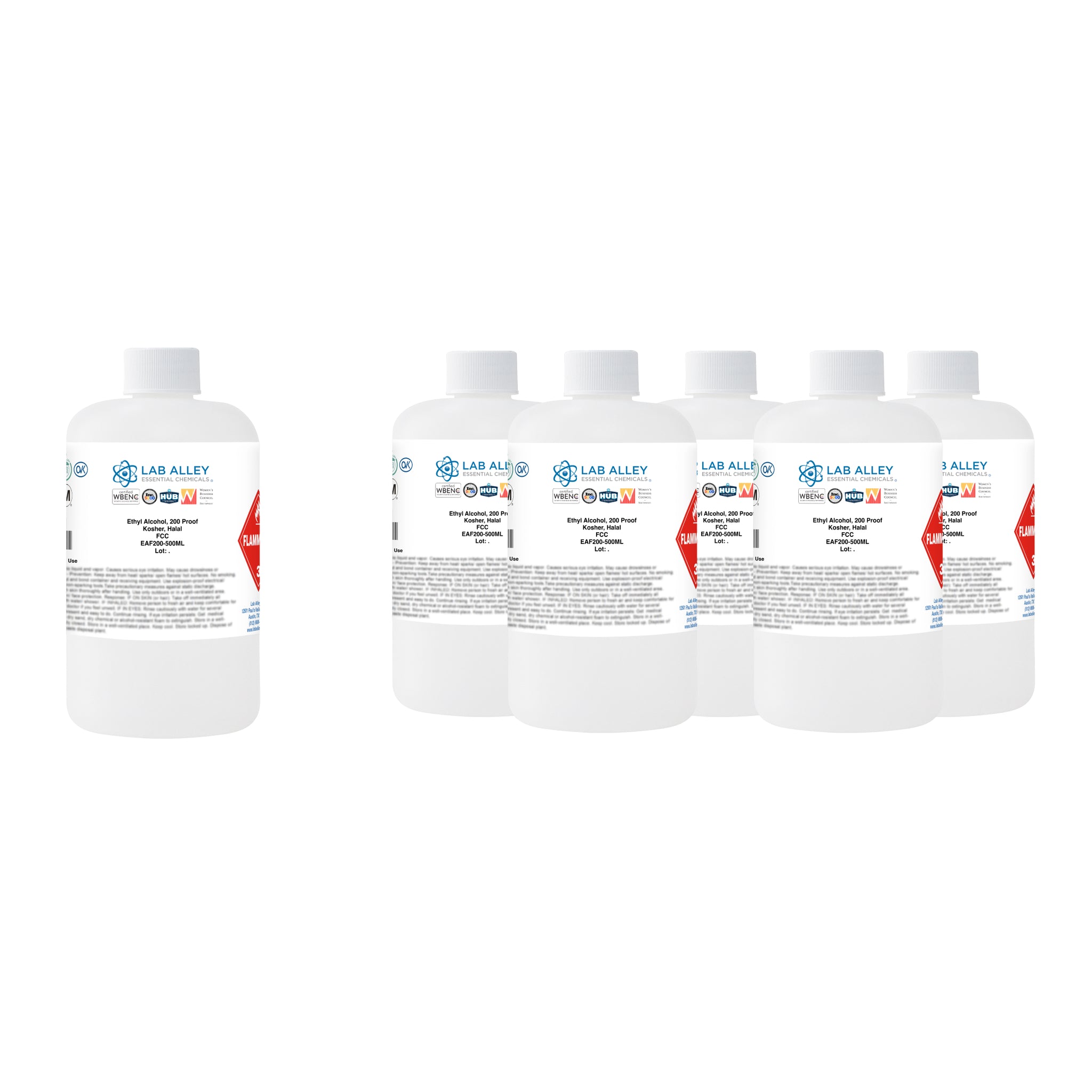 Food Grade Ethanol, 200 Proof, Kosher, Halal