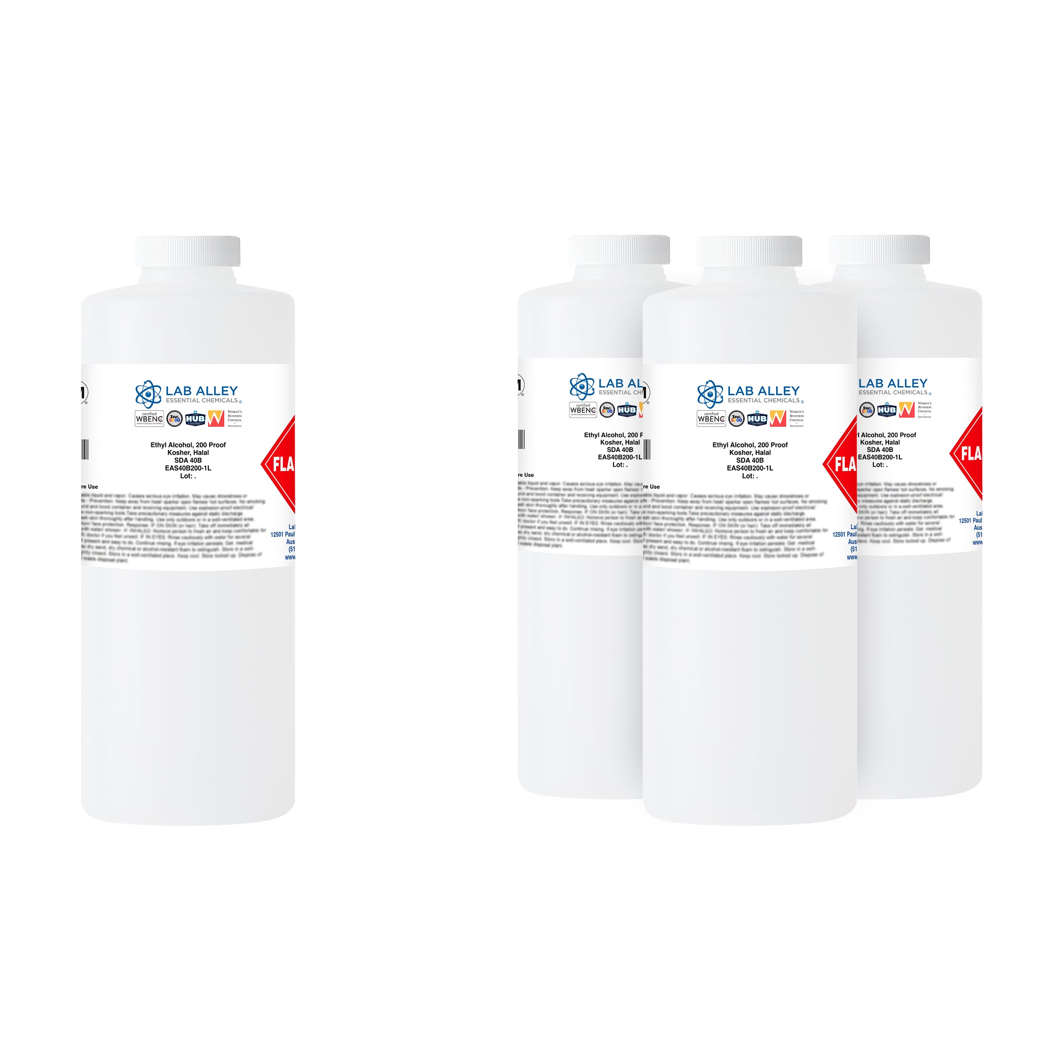 SDA 40B Ethanol 200 Proof (100%), Kosher, Halal