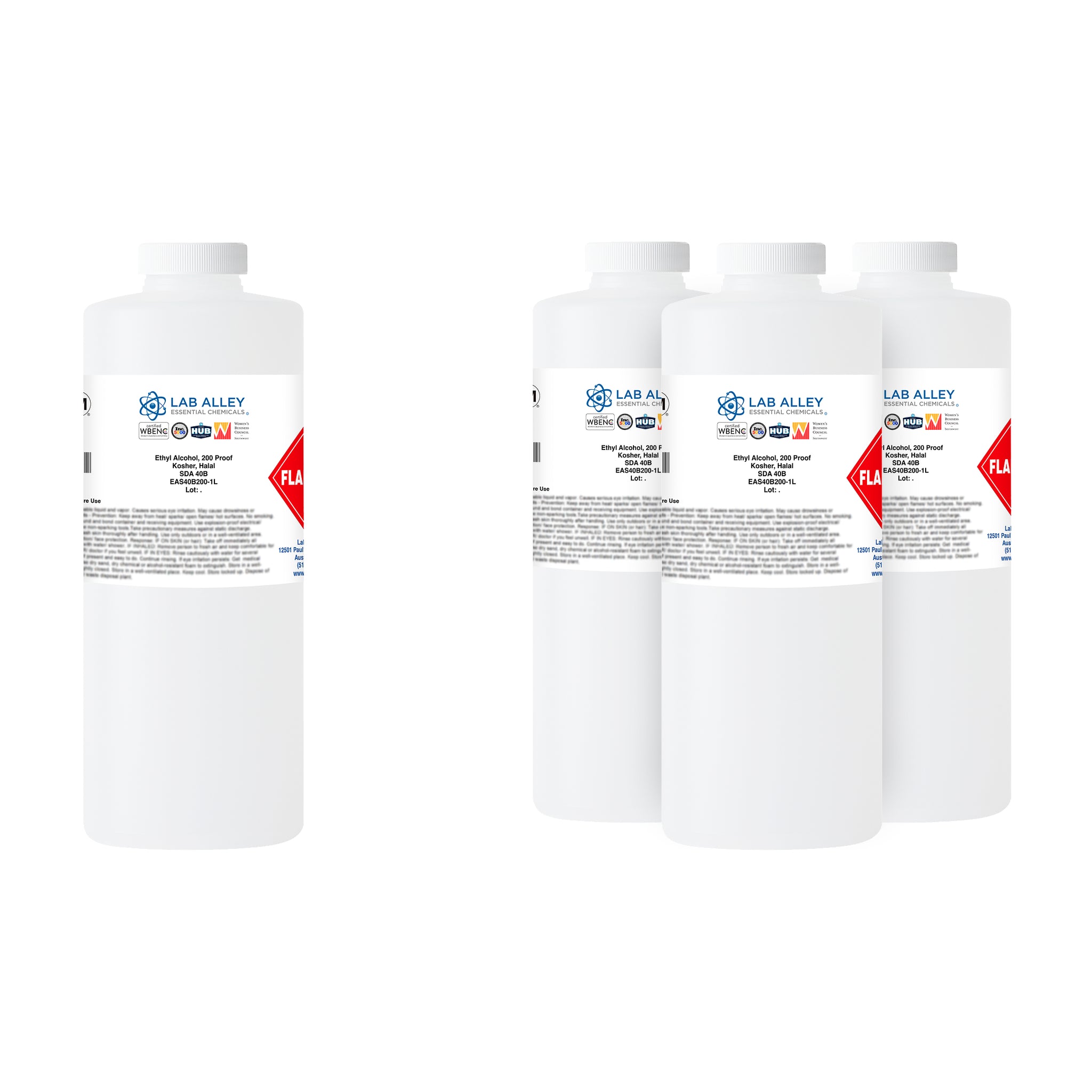 SDA 40B Ethanol 200 Proof (100%), Kosher, Halal