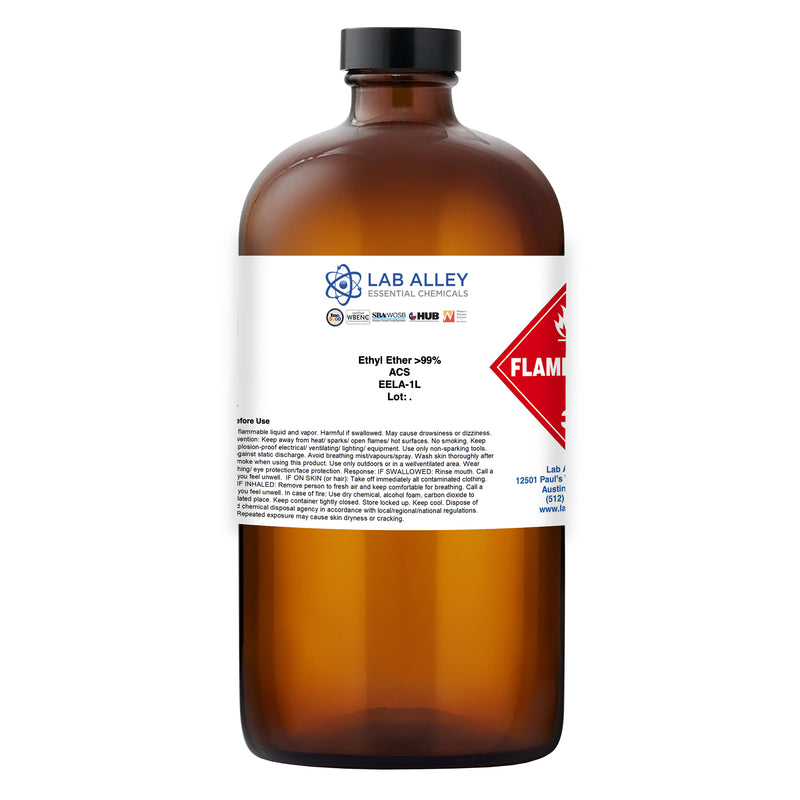 Ethyl Ether ≥99% ACS Grade