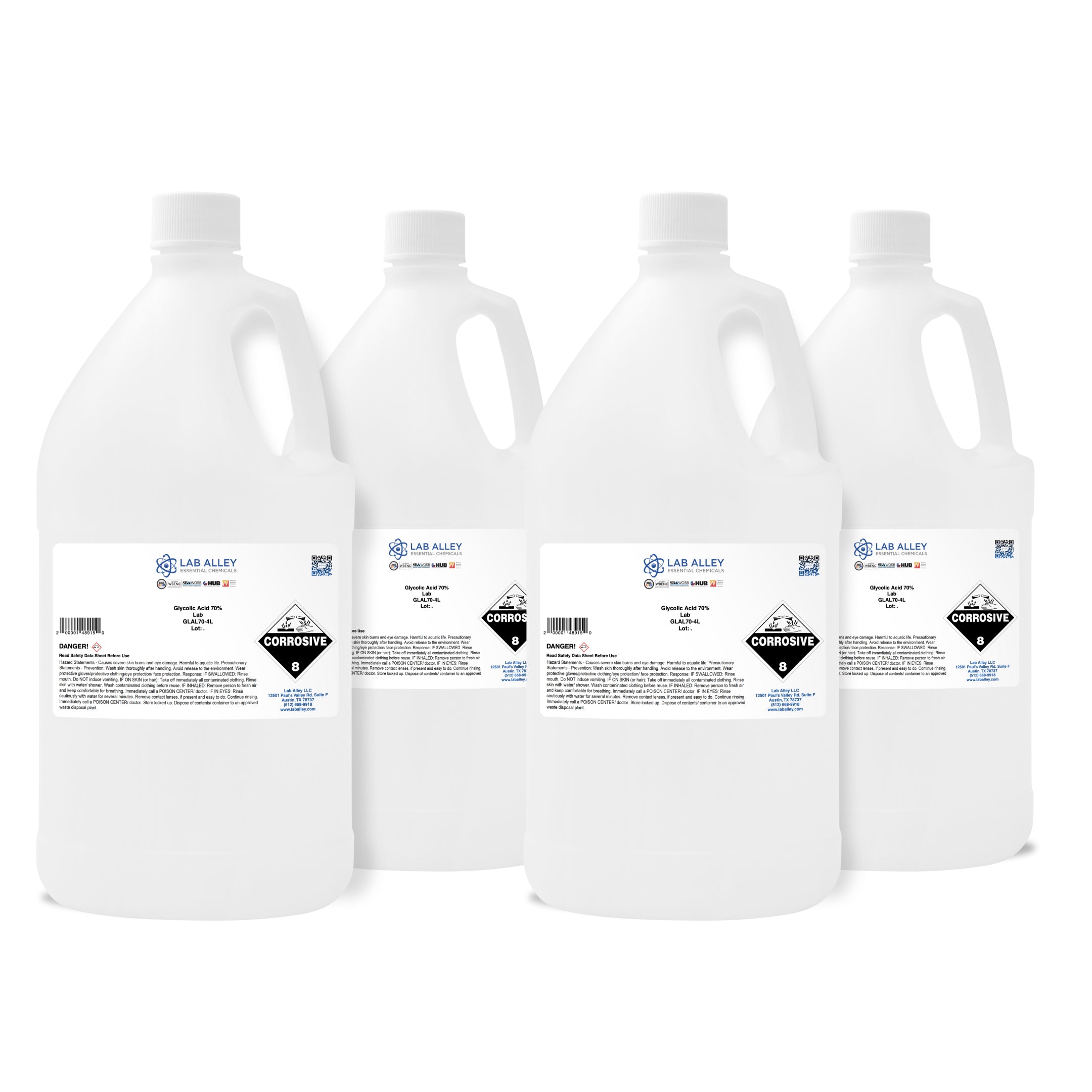 Glycolic Acid 70% Solution, Lab Grade