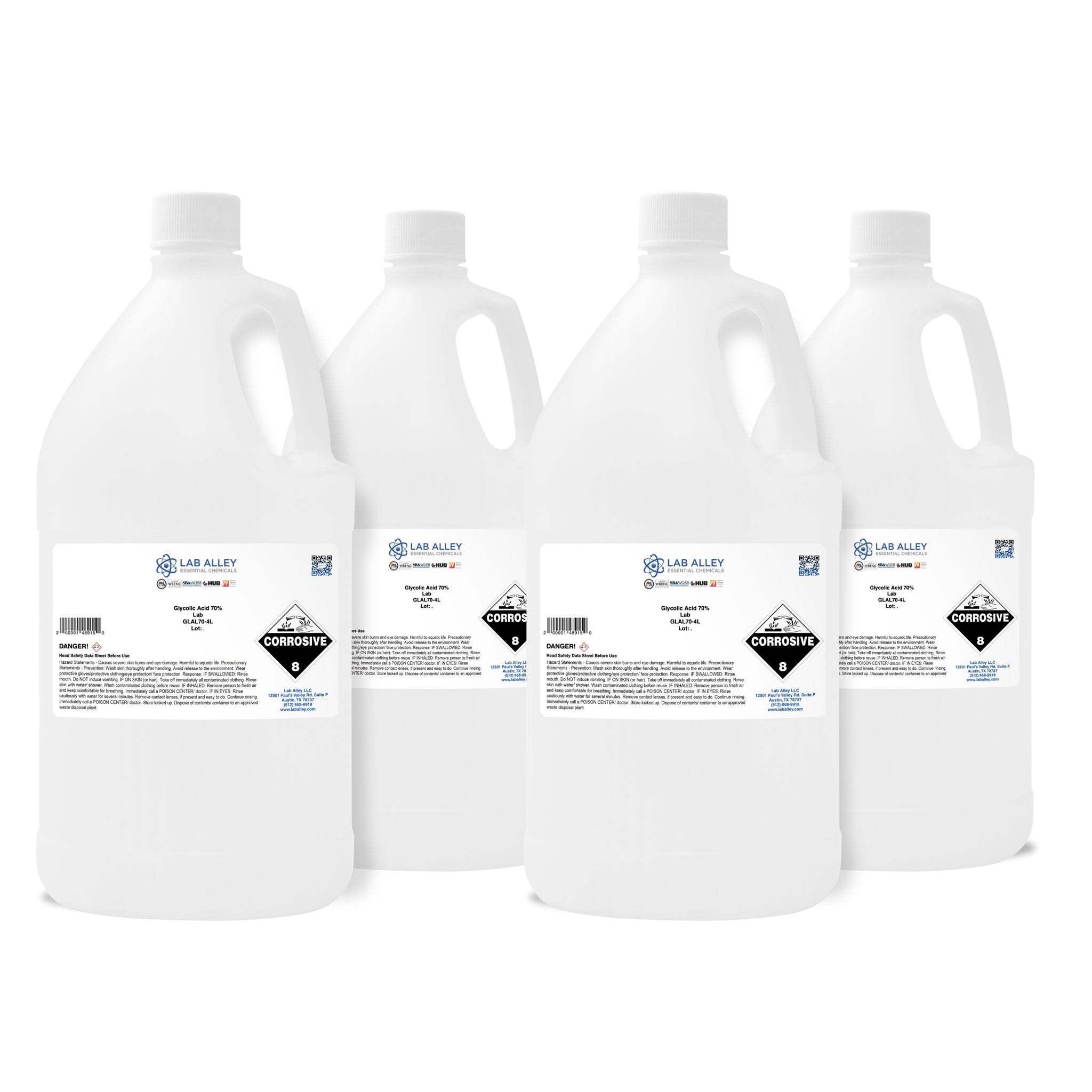 Glycolic Acid 70% Solution, Lab Grade