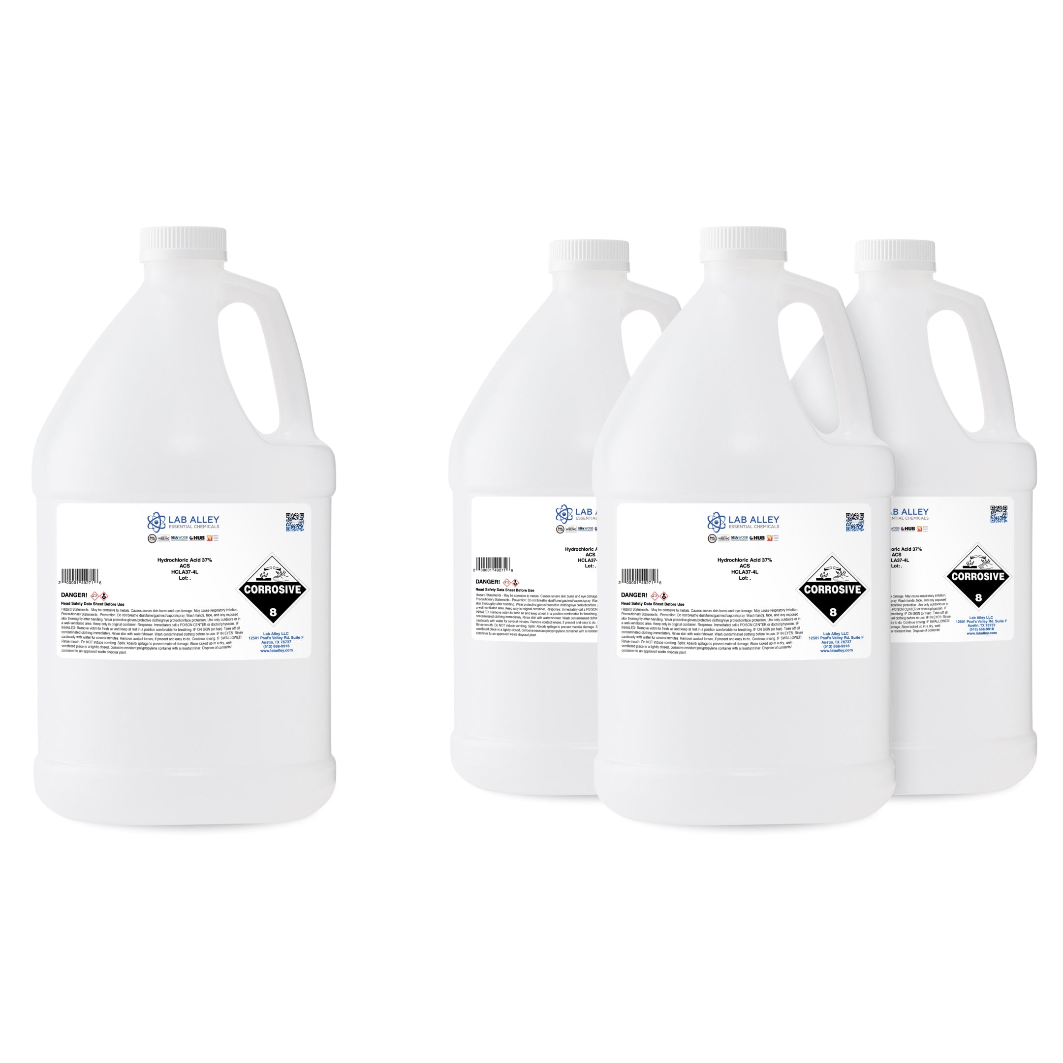 Hydrochloric Acid 37% Solution, ACS Reagent Grade