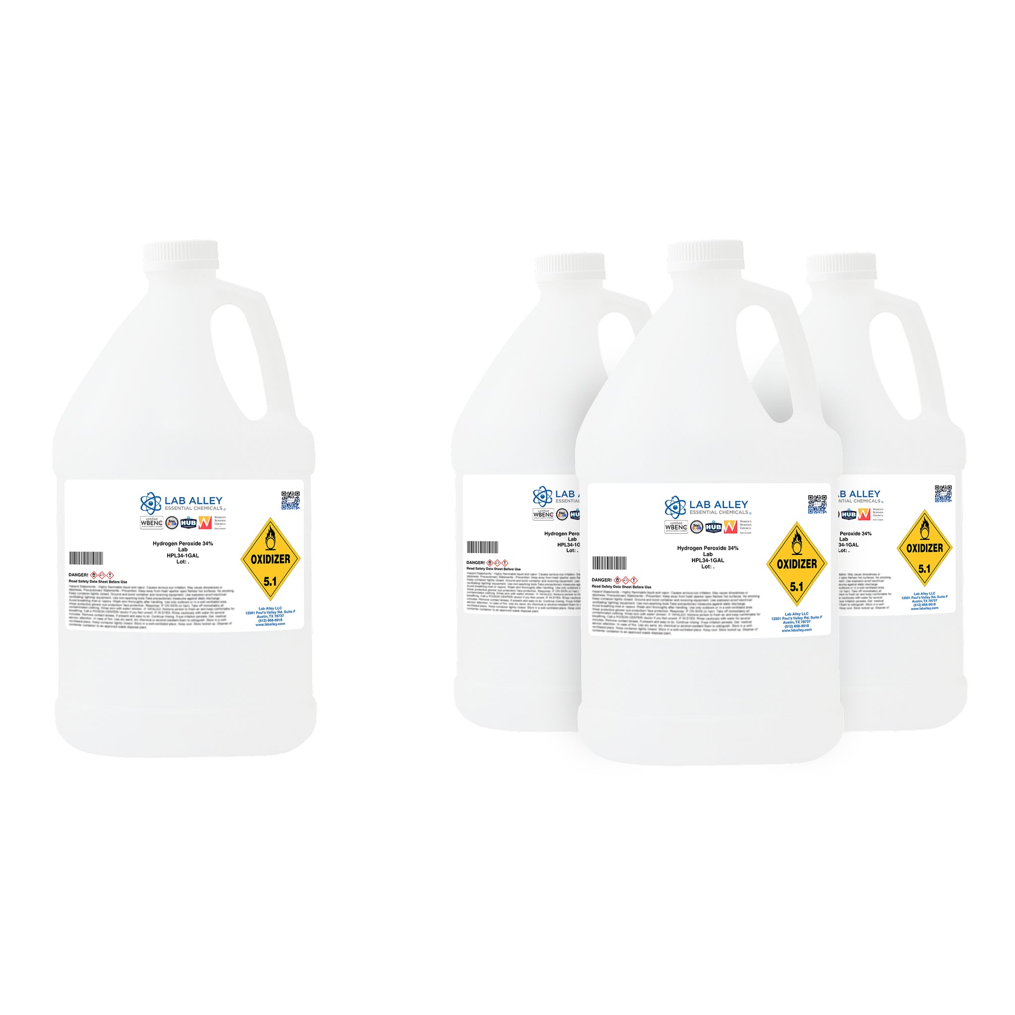 Hydrogen Peroxide 34% Solution, Lab Grade