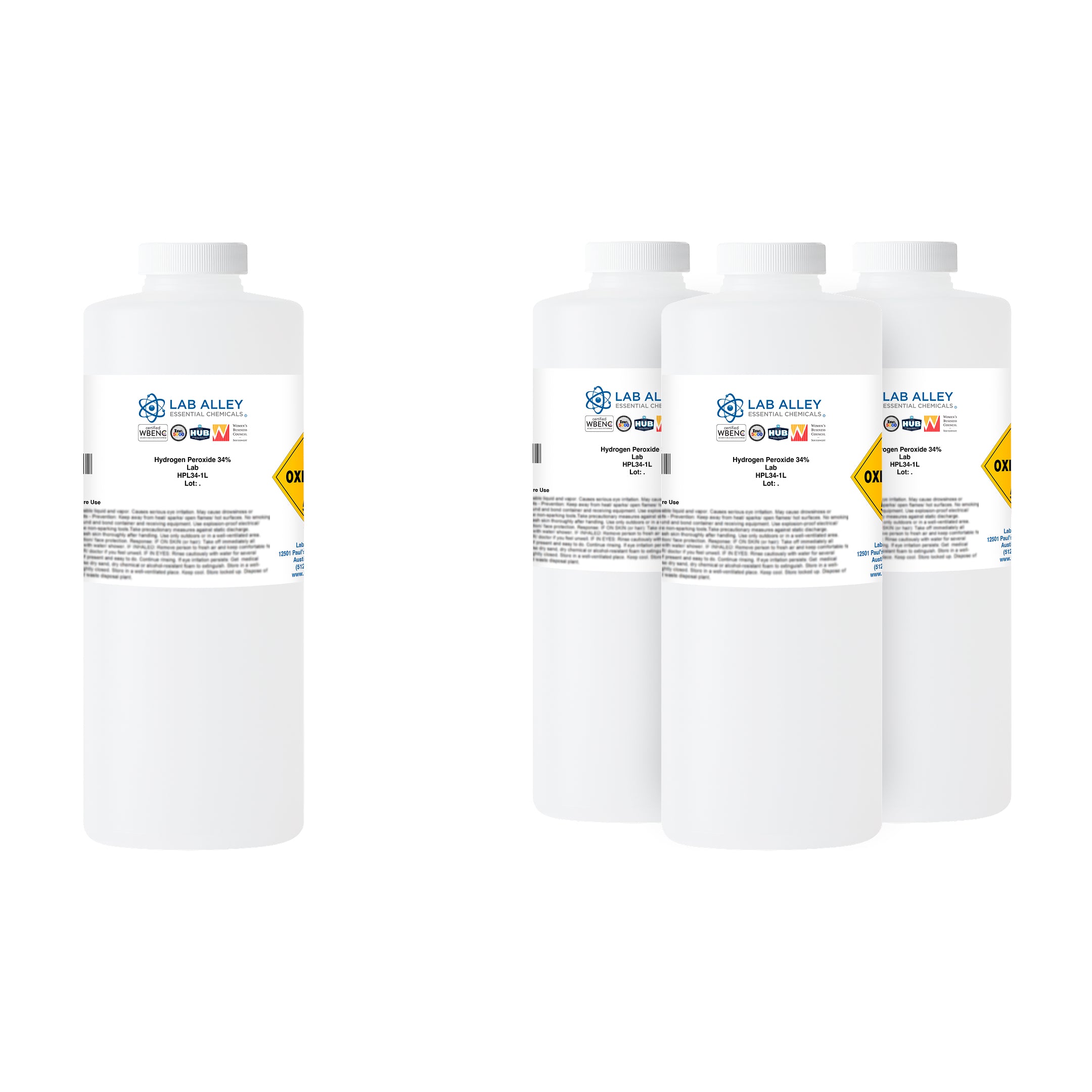 Hydrogen Peroxide 34% Solution, Lab Grade