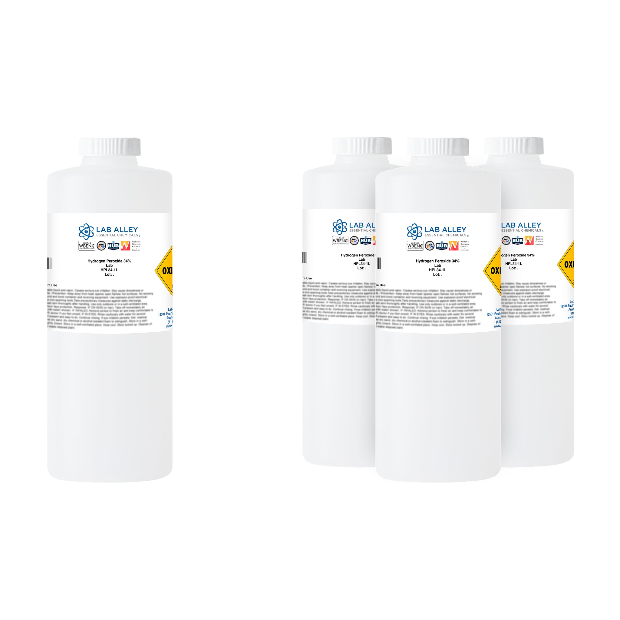 Hydrogen Peroxide 34% Solution, Lab Grade