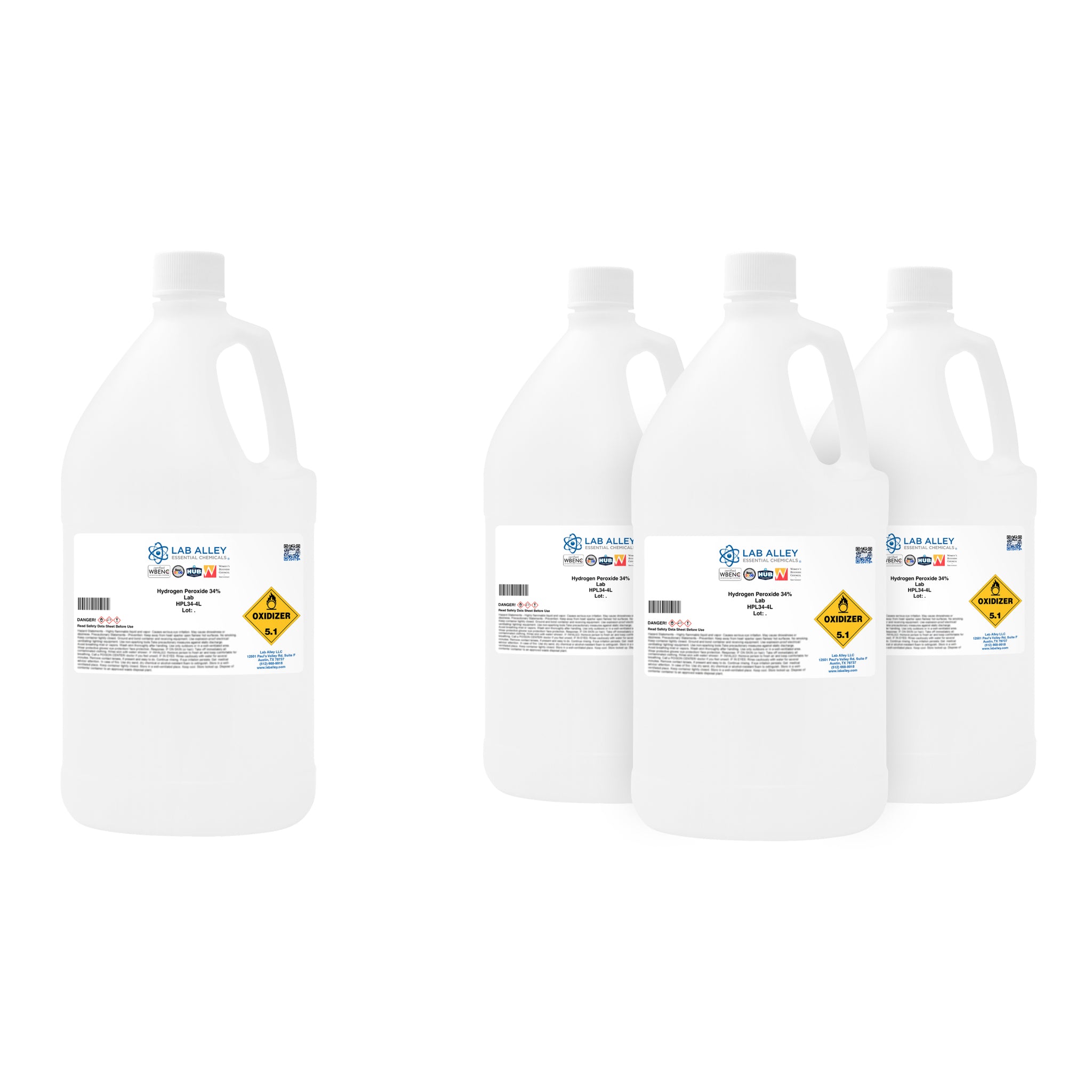 Hydrogen Peroxide 34% Solution, Lab Grade