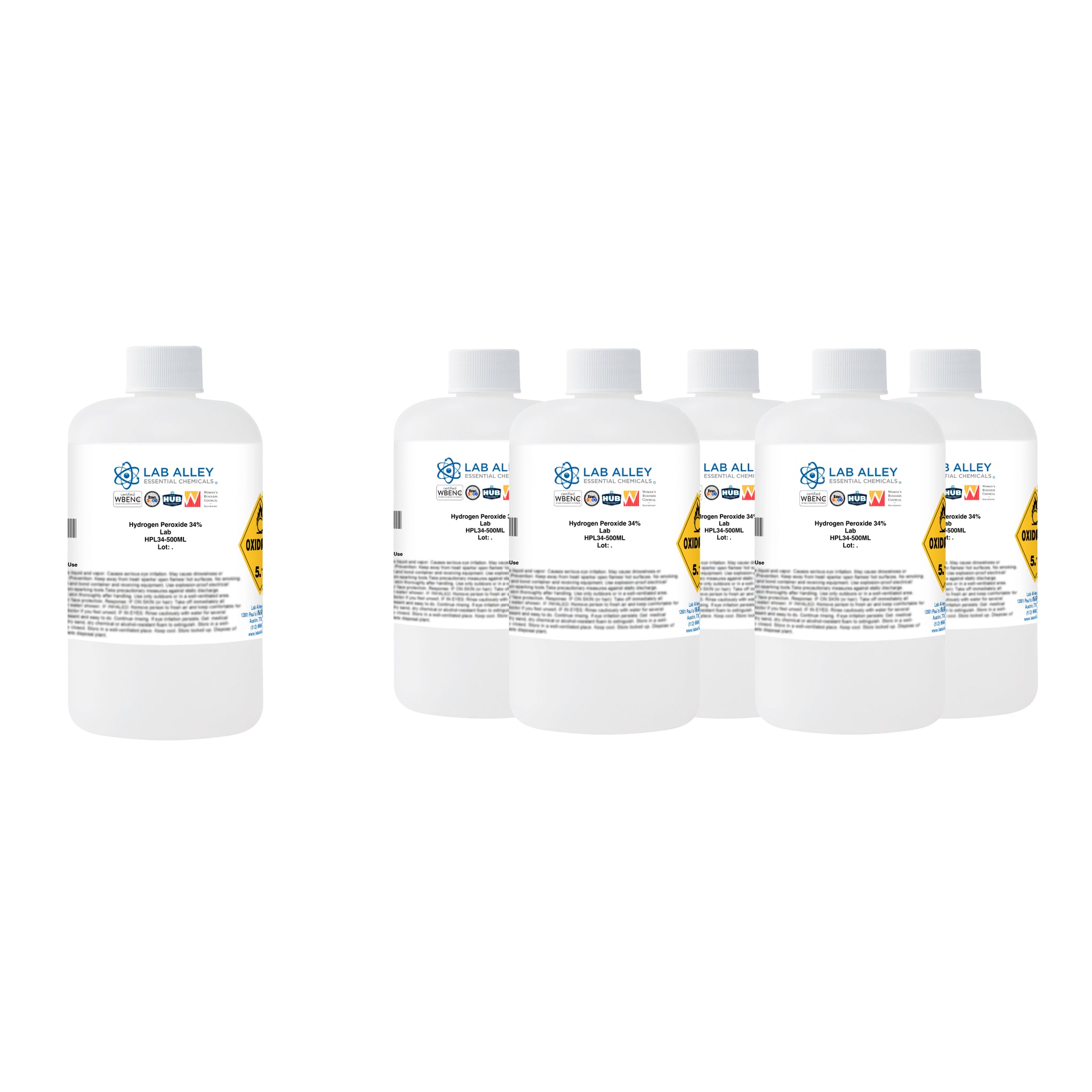Hydrogen Peroxide 34% Solution, Lab Grade