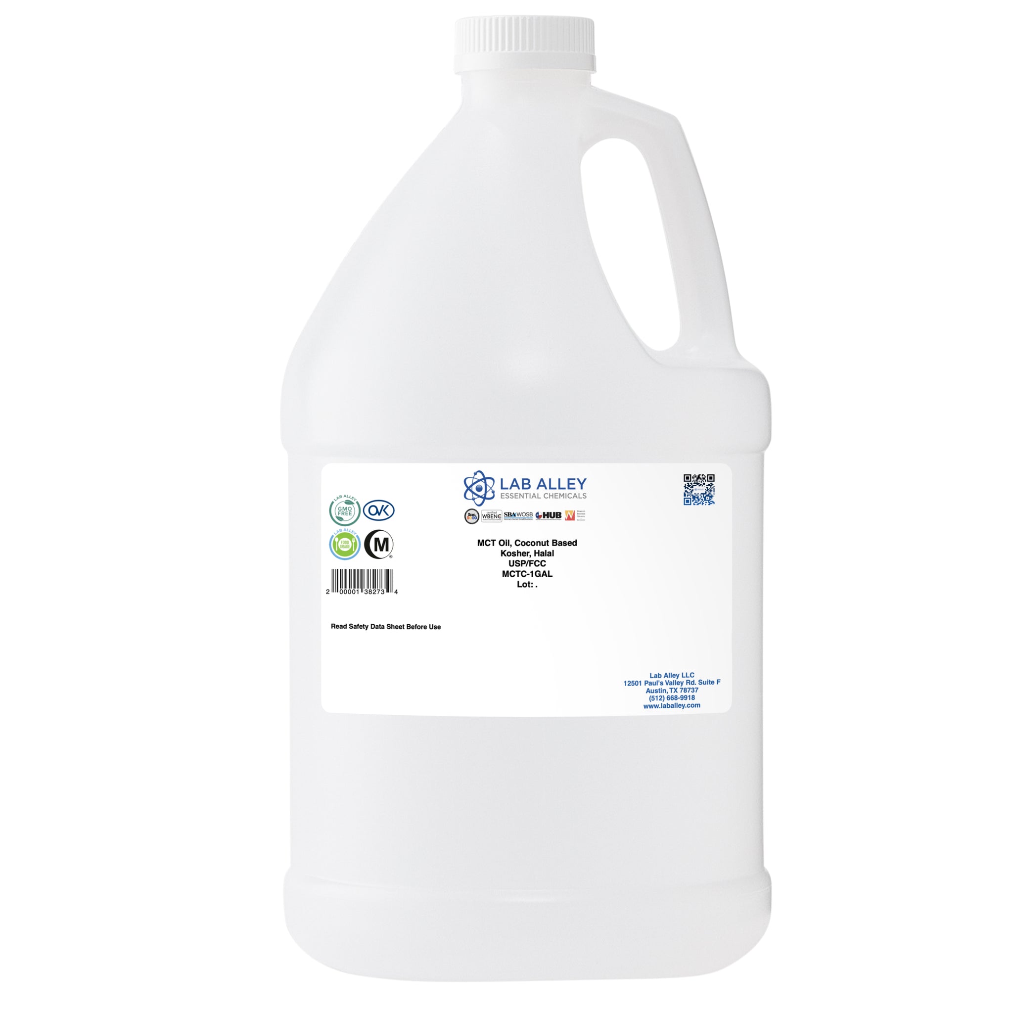 MCT Oil Coconut Based USP/FCC/Food Grade, Kosher, Halal