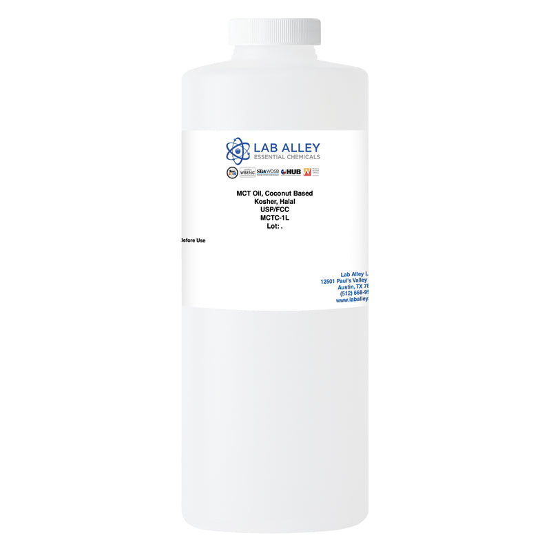 MCT Oil Coconut Based USP/FCC/Food Grade, Kosher, Halal