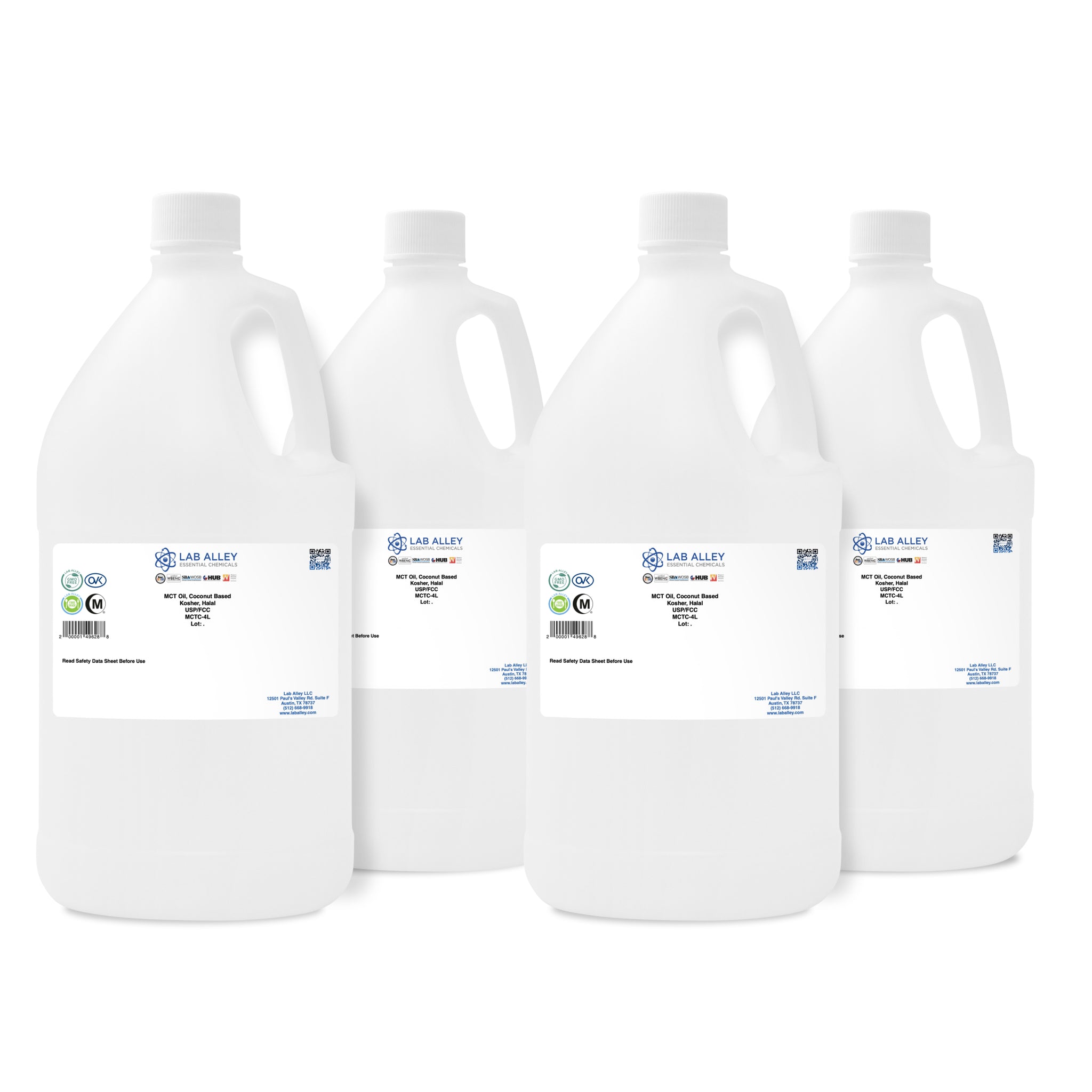 MCT Oil Coconut Based USP/FCC/Food Grade, Kosher, Halal