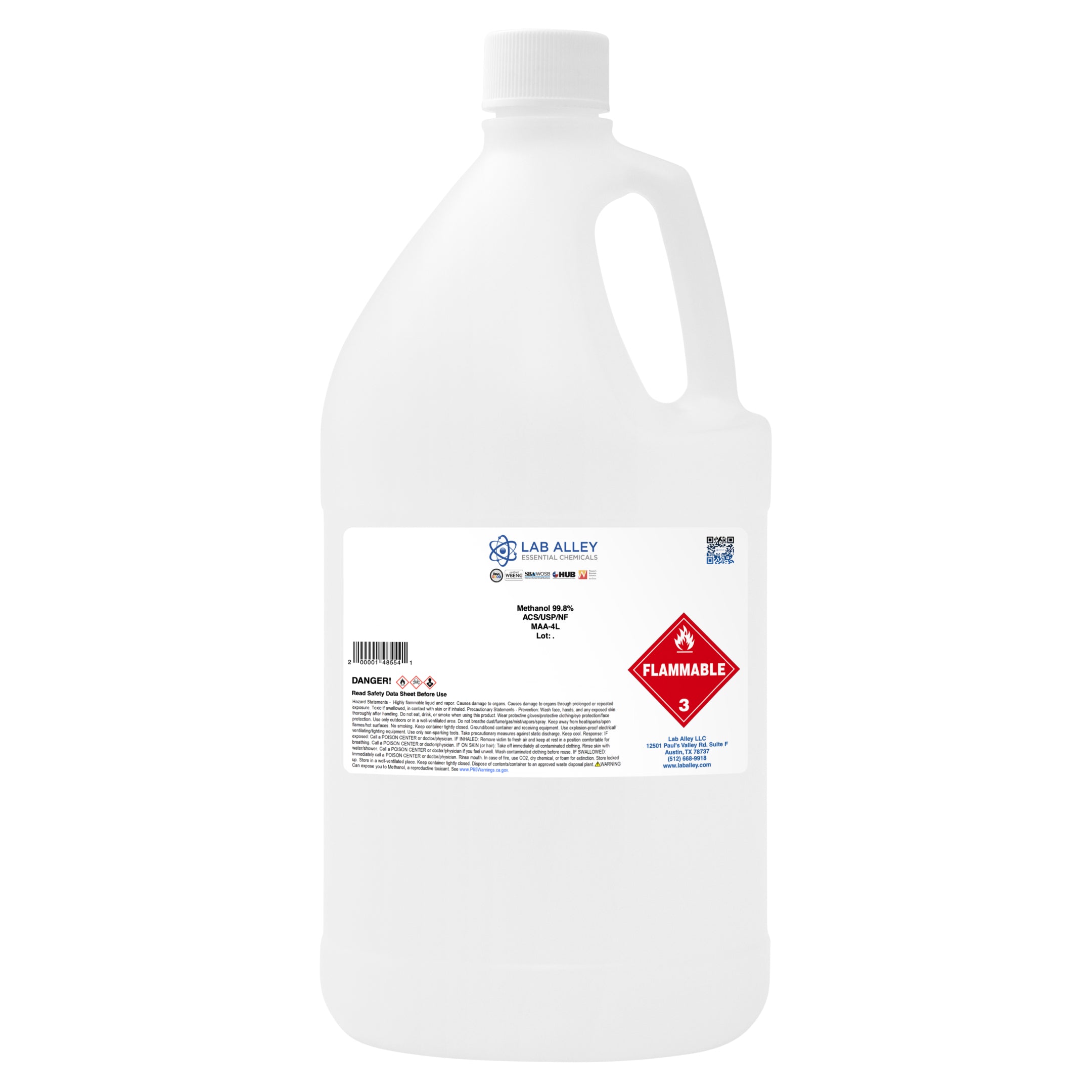 Methanol ≥99.8% ACS Reagent/USP/NF Grade