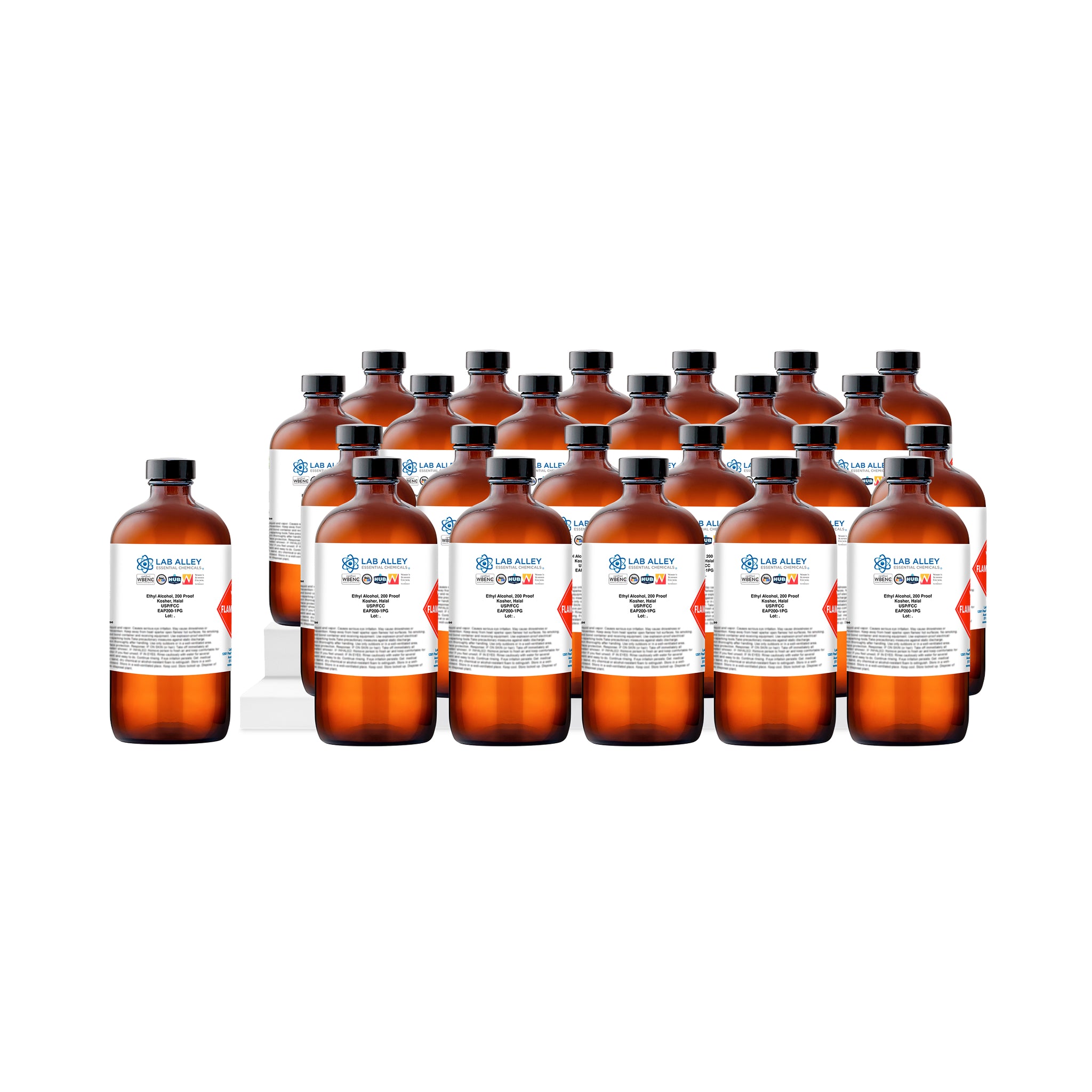 Ethanol 200 Proof (100%) Undenatured Alcohol, USP/FCC Food Grade, Kosher, Halal