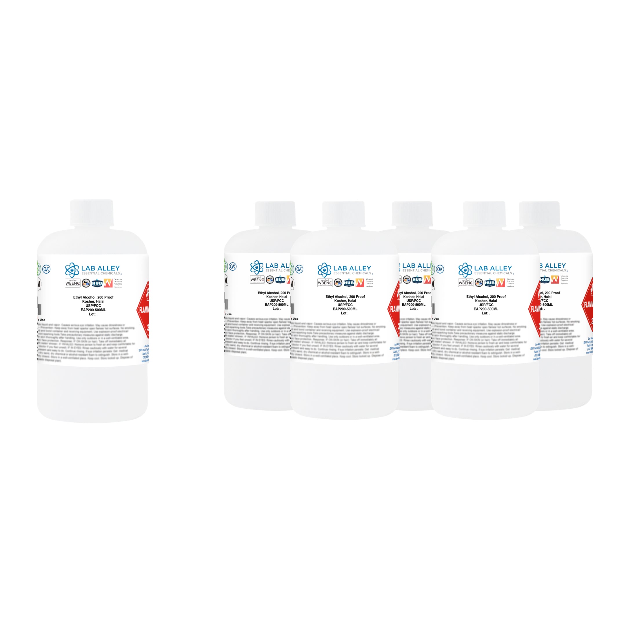 Ethanol 200 Proof (100%) Undenatured Alcohol, USP/FCC Food Grade, Kosher, Halal