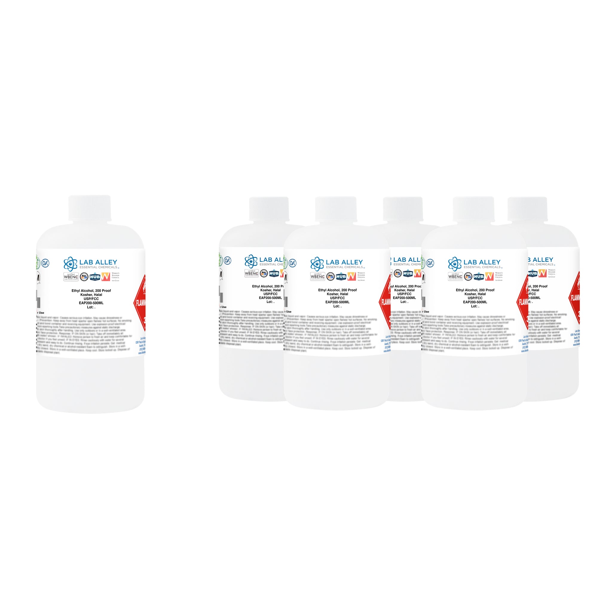 Ethanol 200 Proof (100%) Undenatured Alcohol, USP/FCC Food Grade, Kosher, Halal