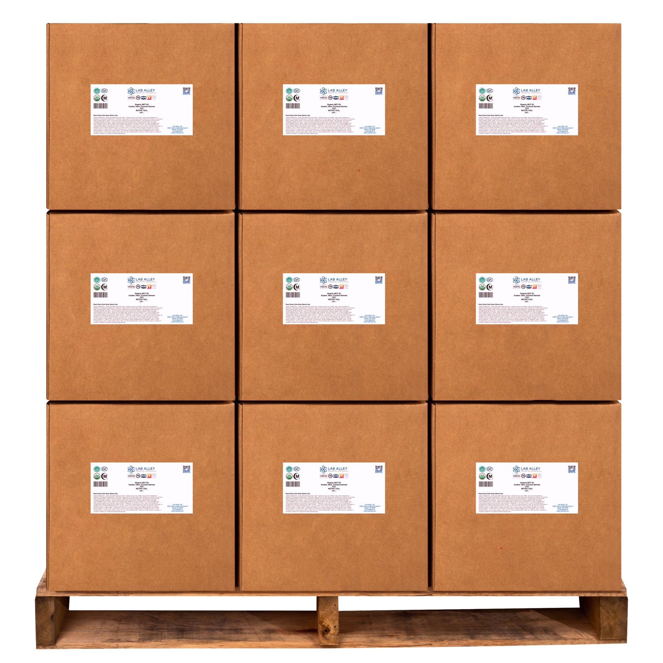 Organic MCT Oil, Kosher, Halal, USP/FCC