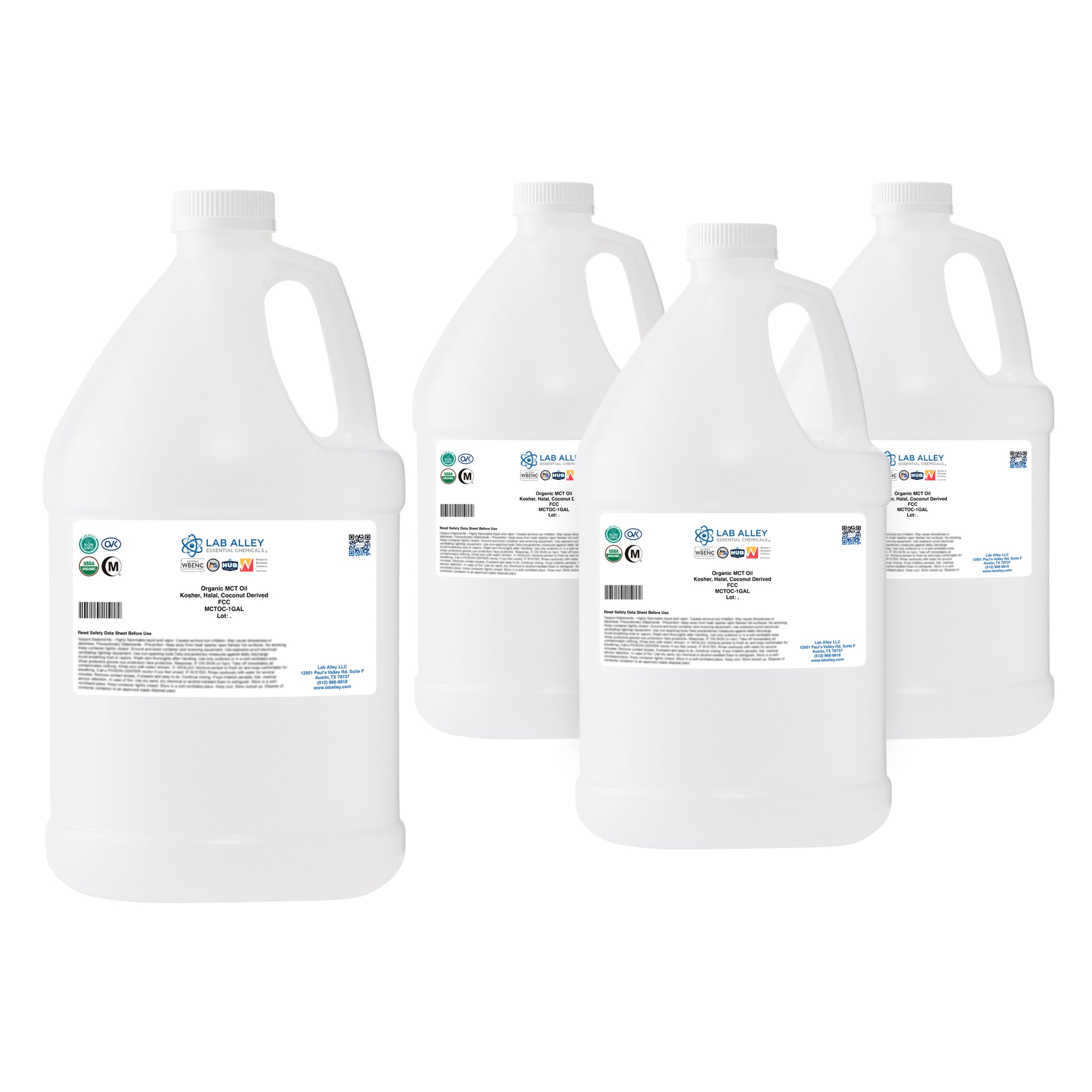 Organic MCT Oil, Kosher, Halal, USP/FCC