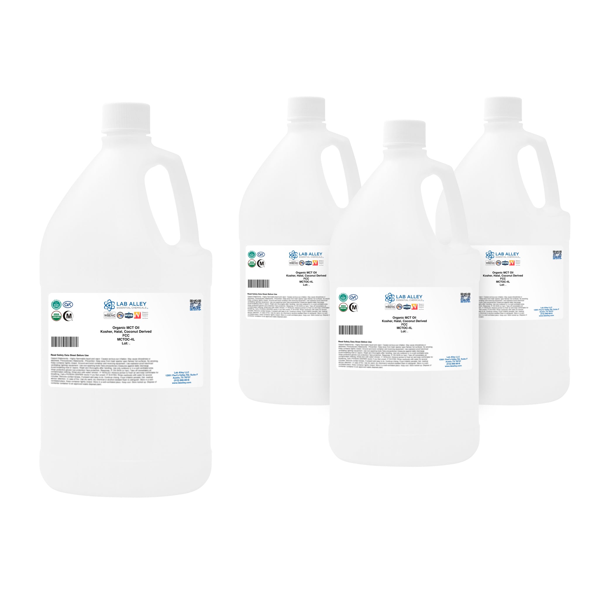 Organic MCT Oil, Kosher, Halal, USP/FCC