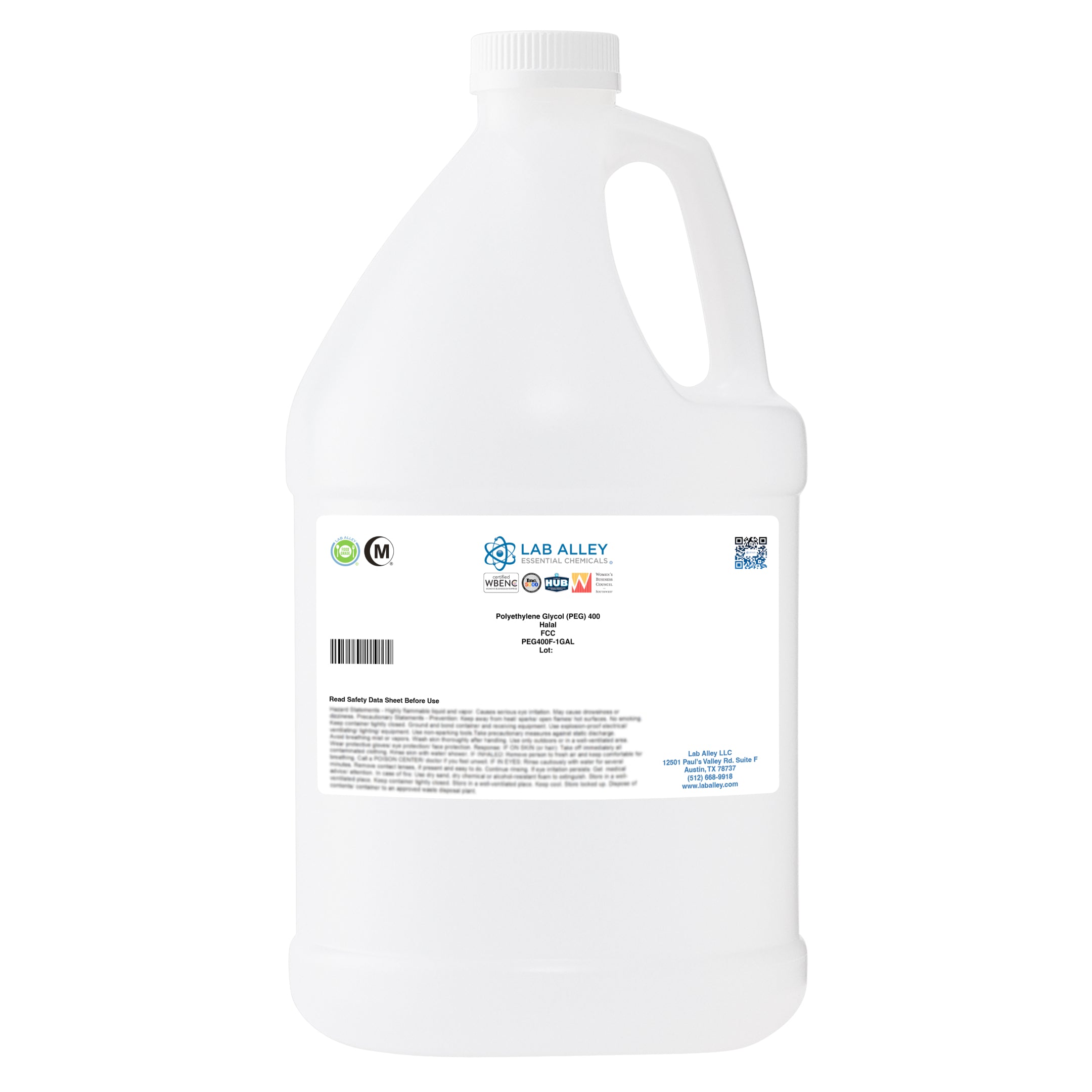 Polyethylene Glycol (PEG) 400 Food Grade (FCC), Halal