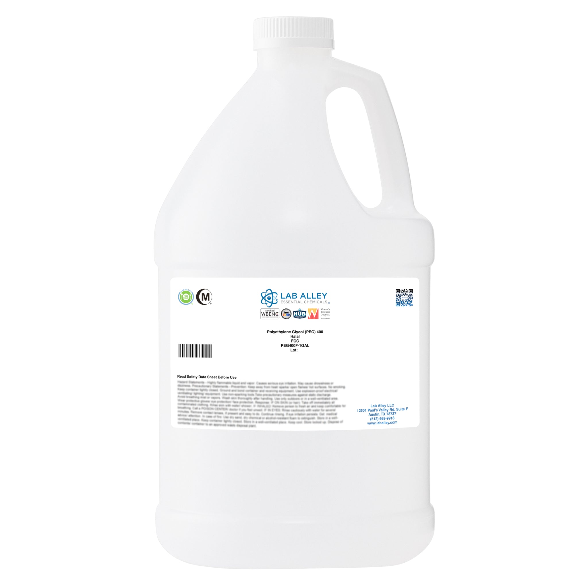Polyethylene Glycol (PEG) 400 Food Grade (FCC), Halal