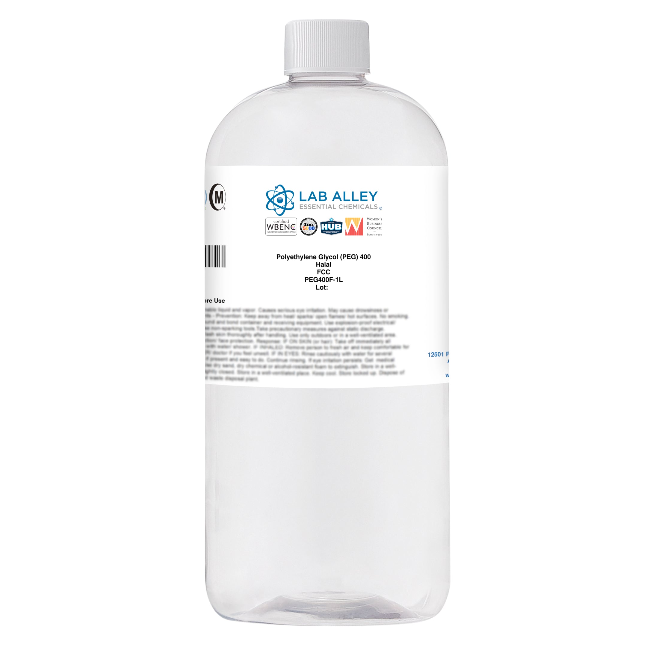 Polyethylene Glycol (PEG) 400 Food Grade (FCC), Halal
