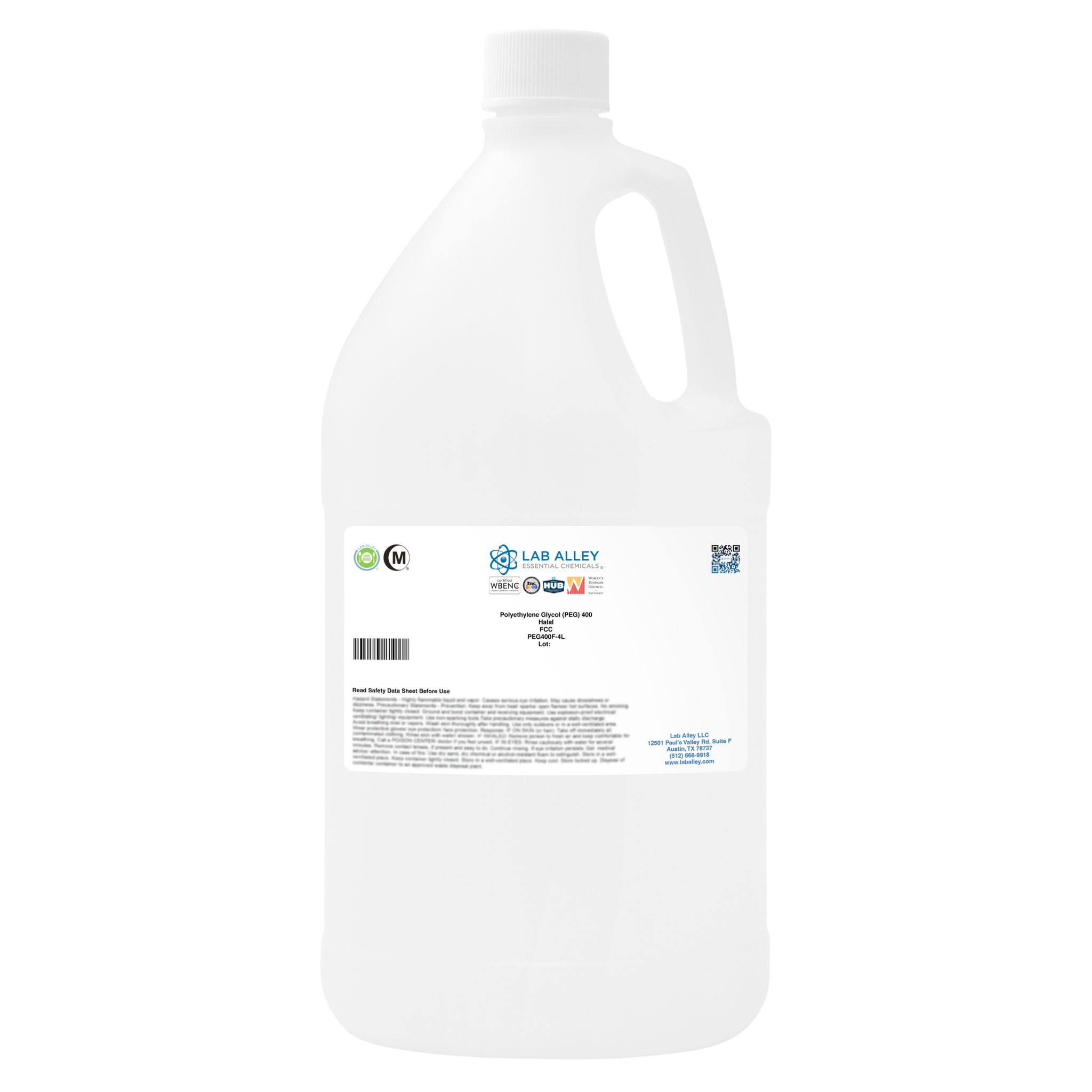 Polyethylene Glycol (PEG) 400 Food Grade (FCC), Halal