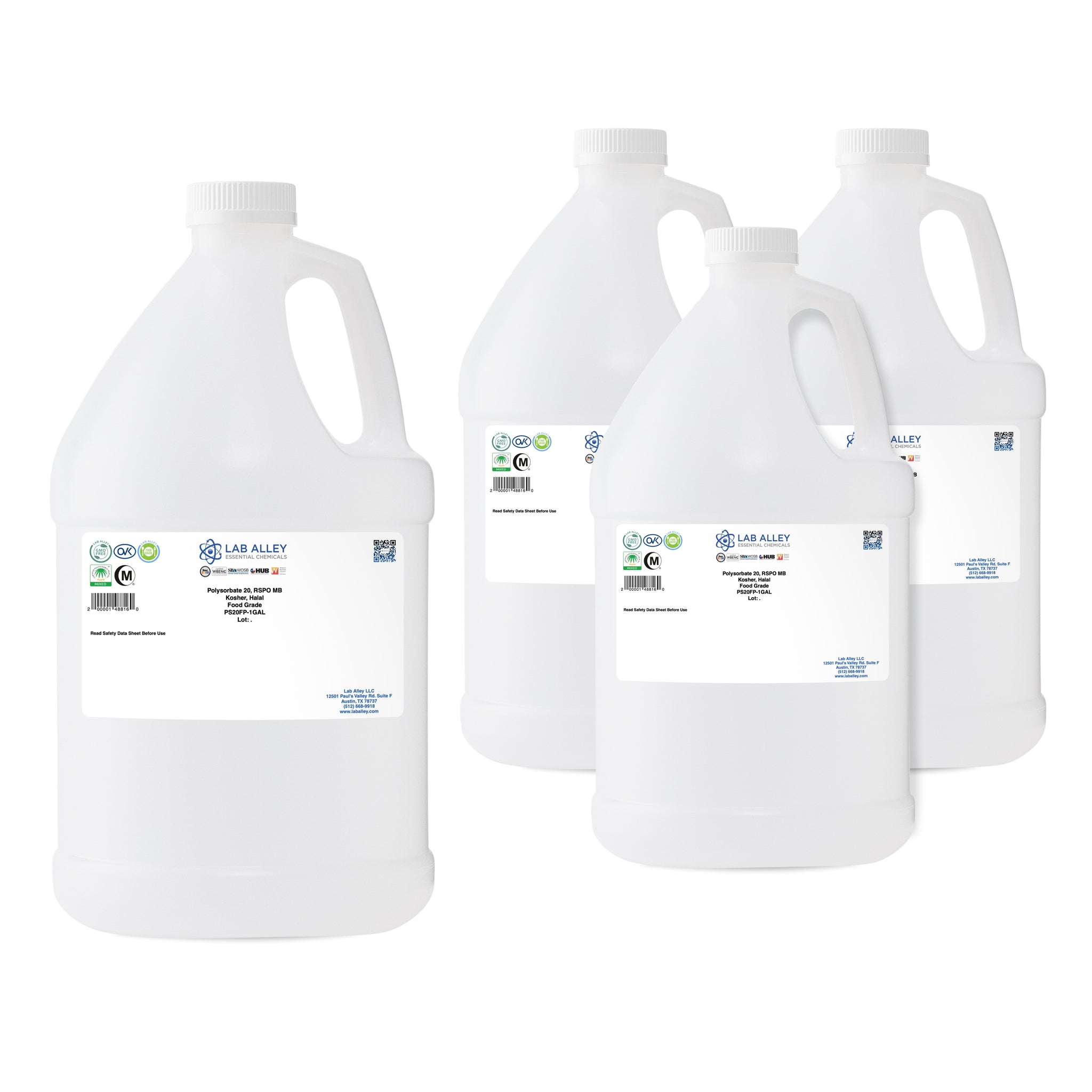 Polysorbate 20, Derived from Palm, RSPO, MB, Kosher, Halal