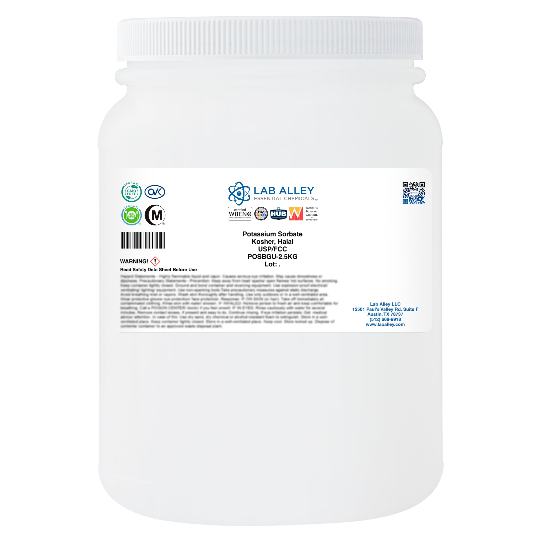 Potassium Sorbate, USP/FCC, Kosher, Halal