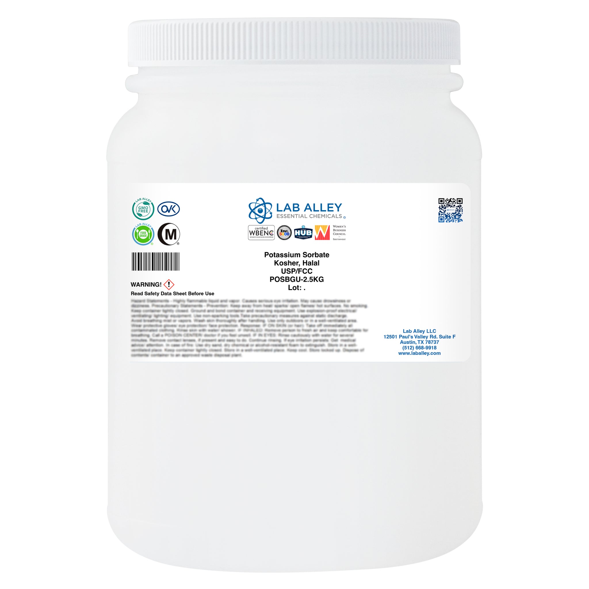 Potassium Sorbate, USP/FCC, Kosher, Halal