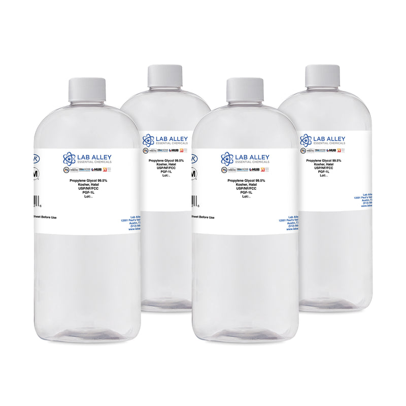 Propylene Glycol 99.5% USP/NF/FCC/Food Grade, Kosher, Halal