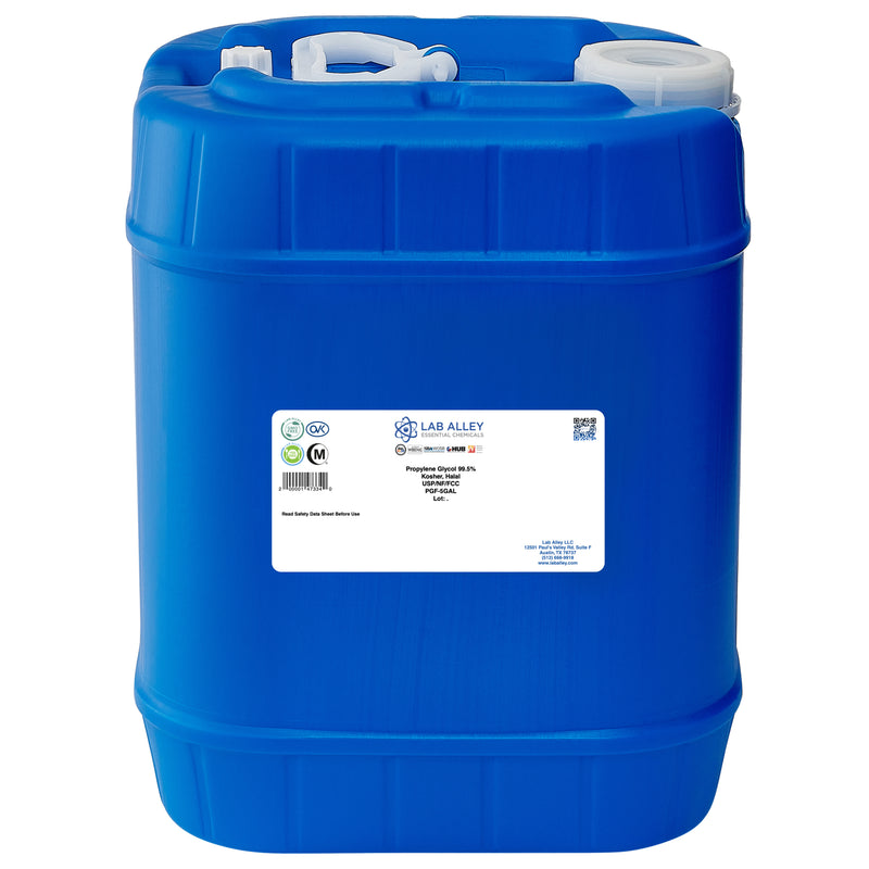 Propylene Glycol 99.5% USP/NF/FCC/Food Grade, Kosher, Halal