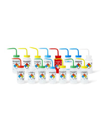 Vented Wash Bottles, 500mL, Pack of 6, LDPE