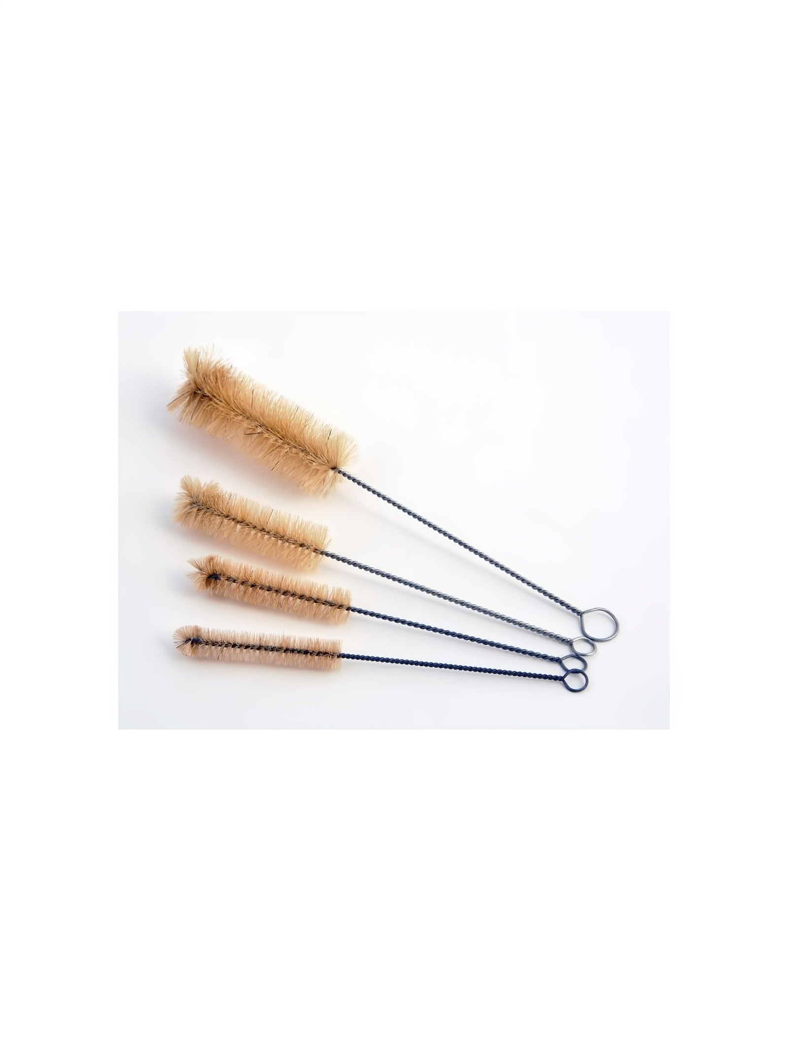 Test Tube Brushes, Natural Bristles (Pack of 12) Lab Alley