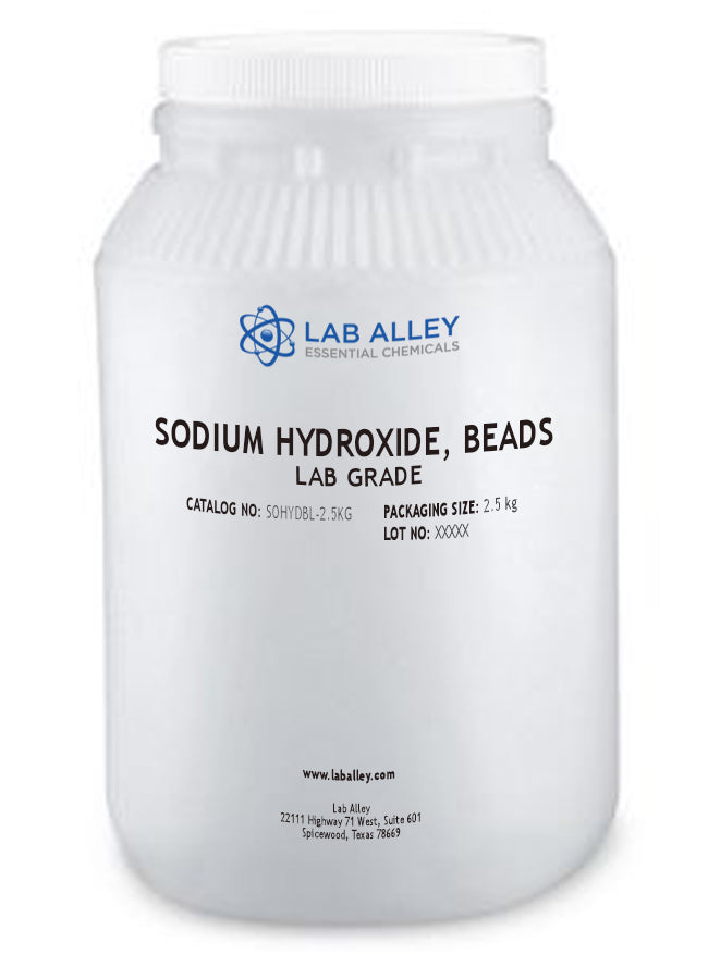 Sodium Hydroxide Beads Lab Grade