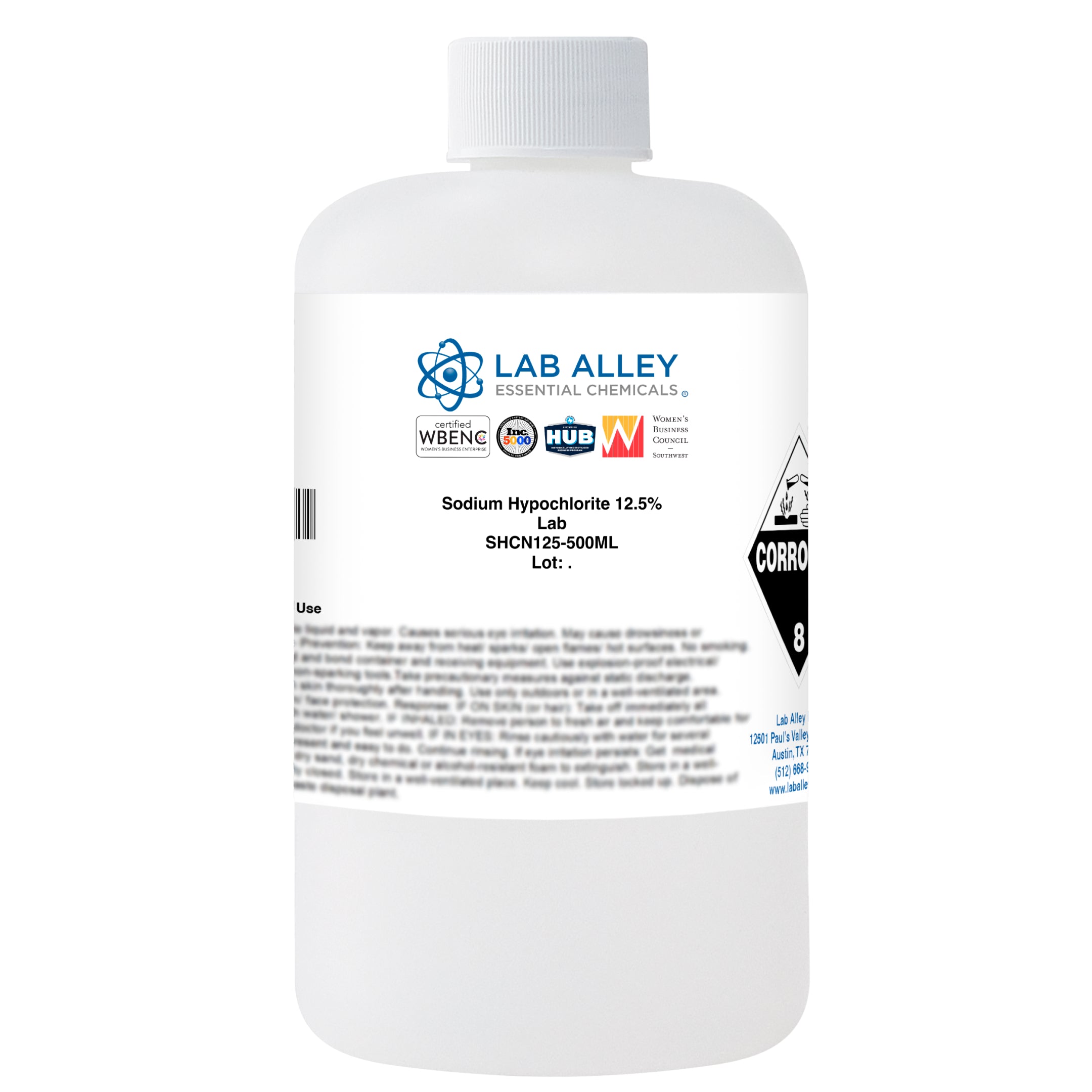 Sodium Hypochlorite 12.5% Solution