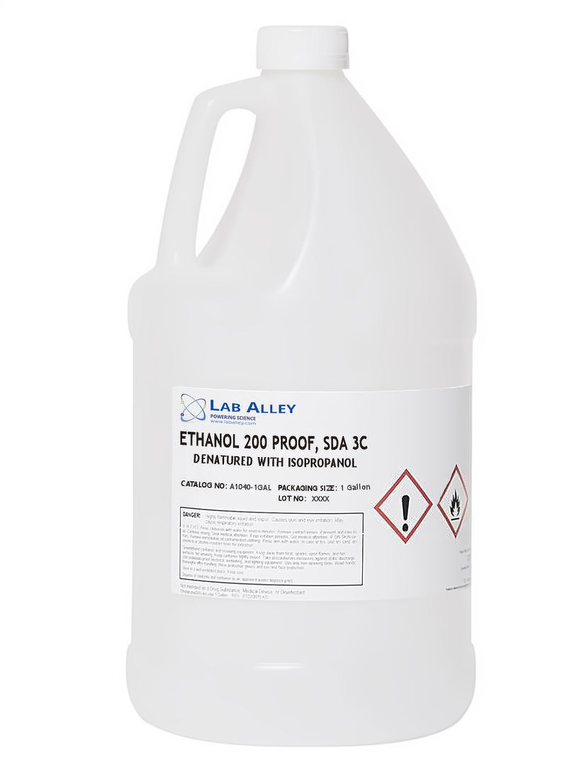 Discount LabAlley SDA-3C Ethanol 200 Proof (100%), 1 Gallon