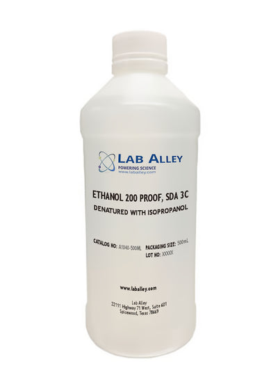 SDA 3C Ethanol 200 Proof (100%), Kosher, Halal