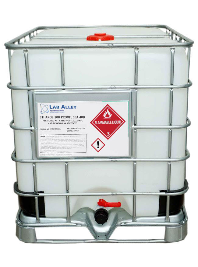 Buy Lab Alley Ethanol 200 Proof, SDA 40B, 270 Gallon Tote