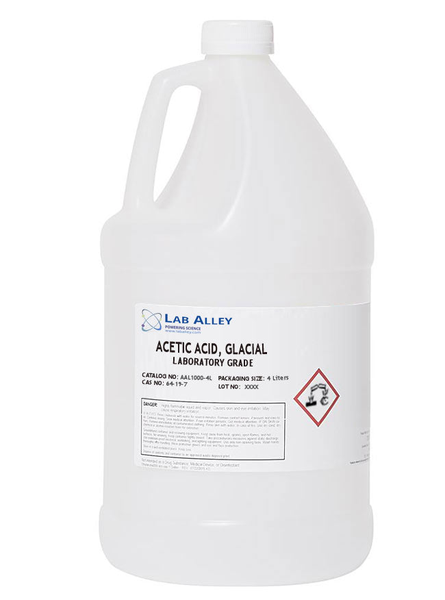 Acetic Acid, Glacial, Lab, 4L