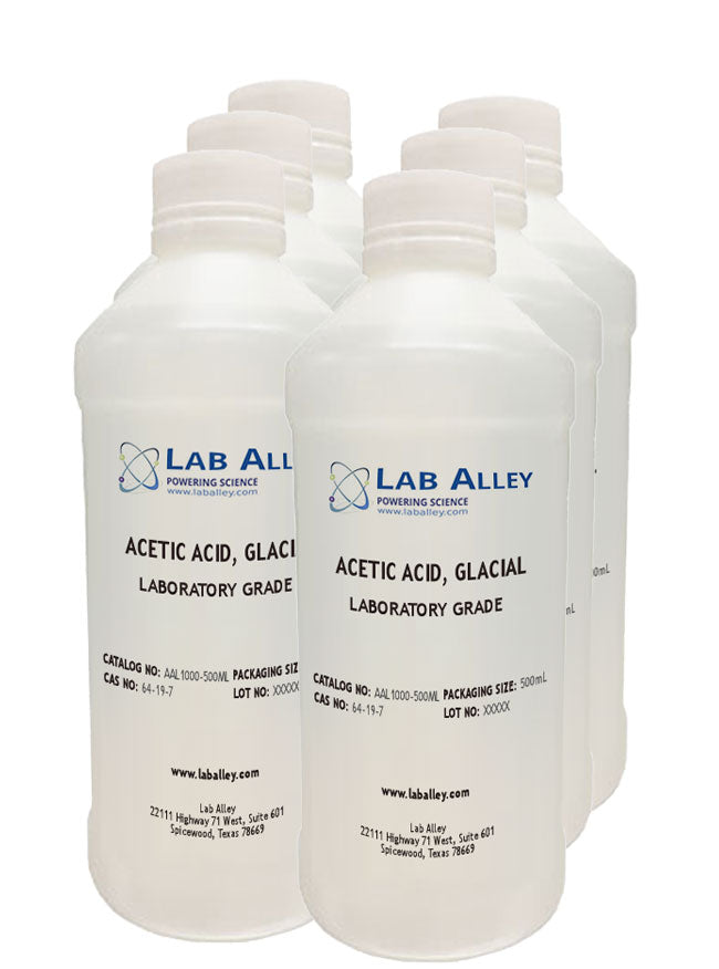 Acetic Acid, Glacial, Lab, 6x500mL