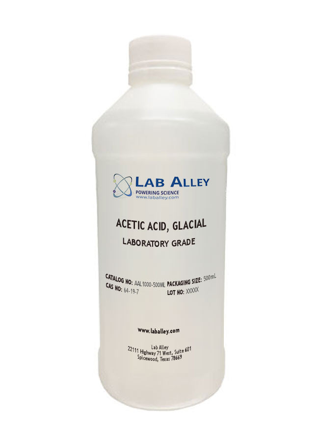 Acetic Acid, Glacial, Lab, 500mL