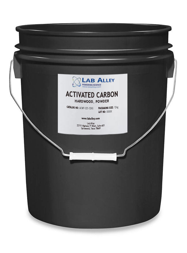 Lab Alley Activated Carbon (Charcoal), Powder, Food Grade, 12kg